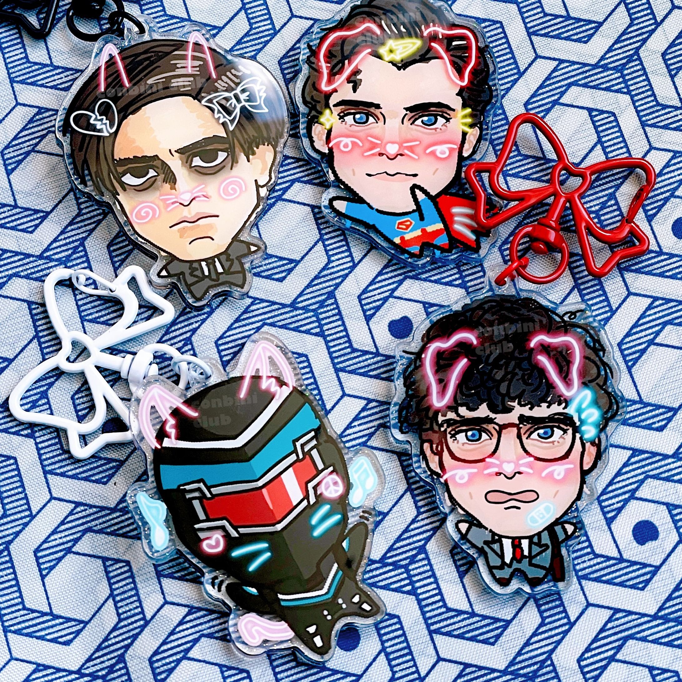 DC live action acrylic charms-1