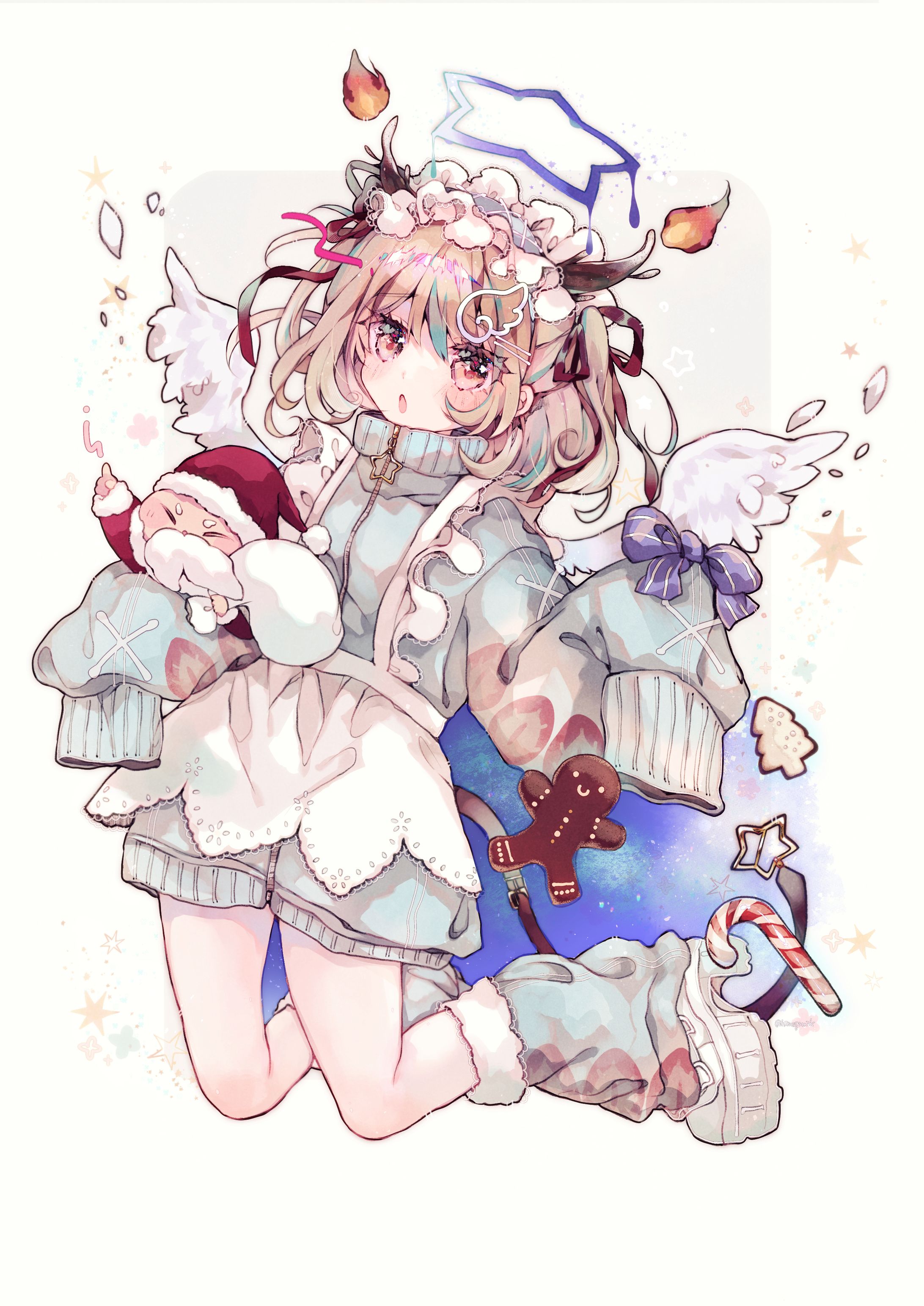 【趣味絵】天使界隈のトナカイちゃん-1