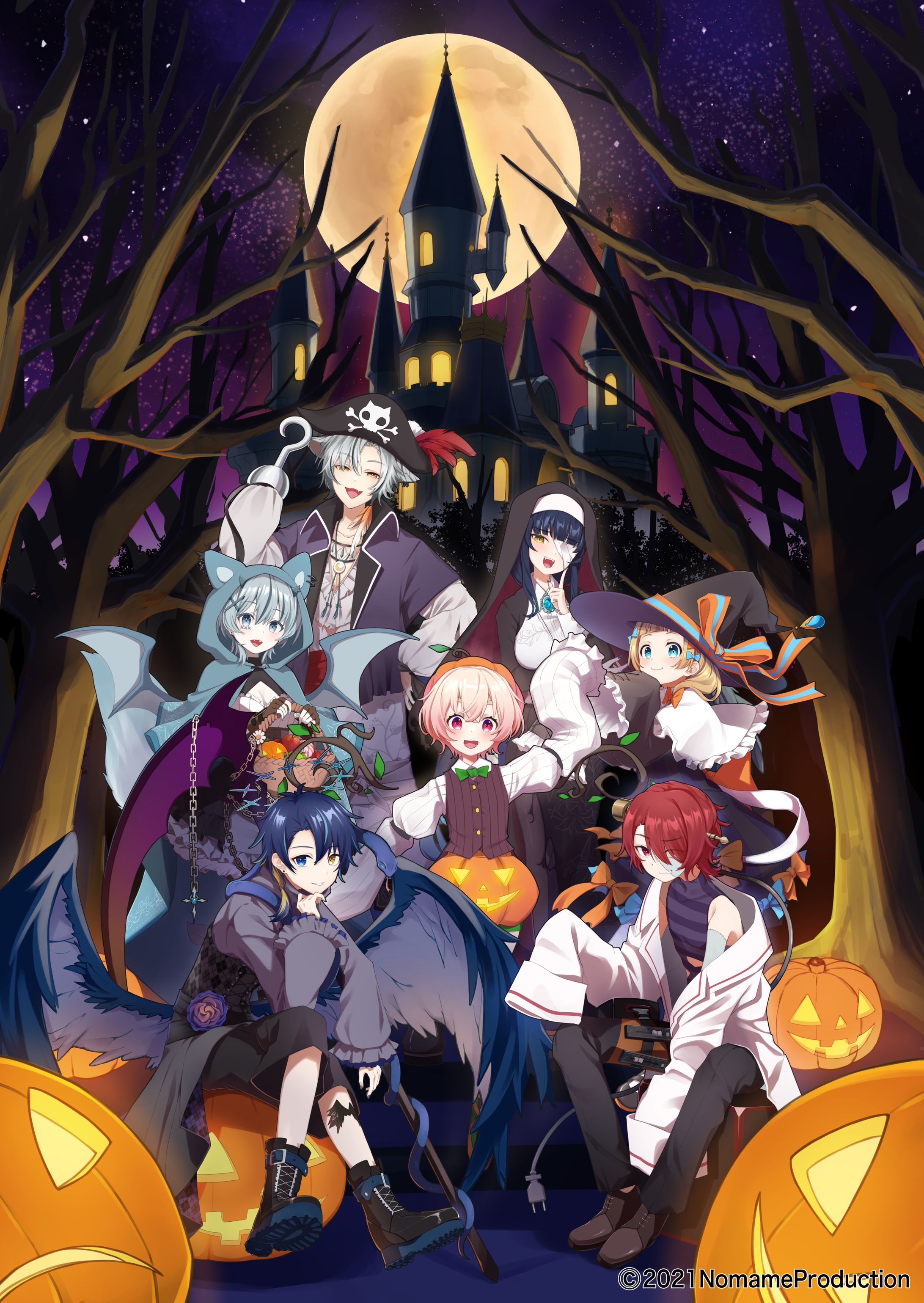 【commission】 DMM×のなめぷろだくしょんハロウィンイラスト-1