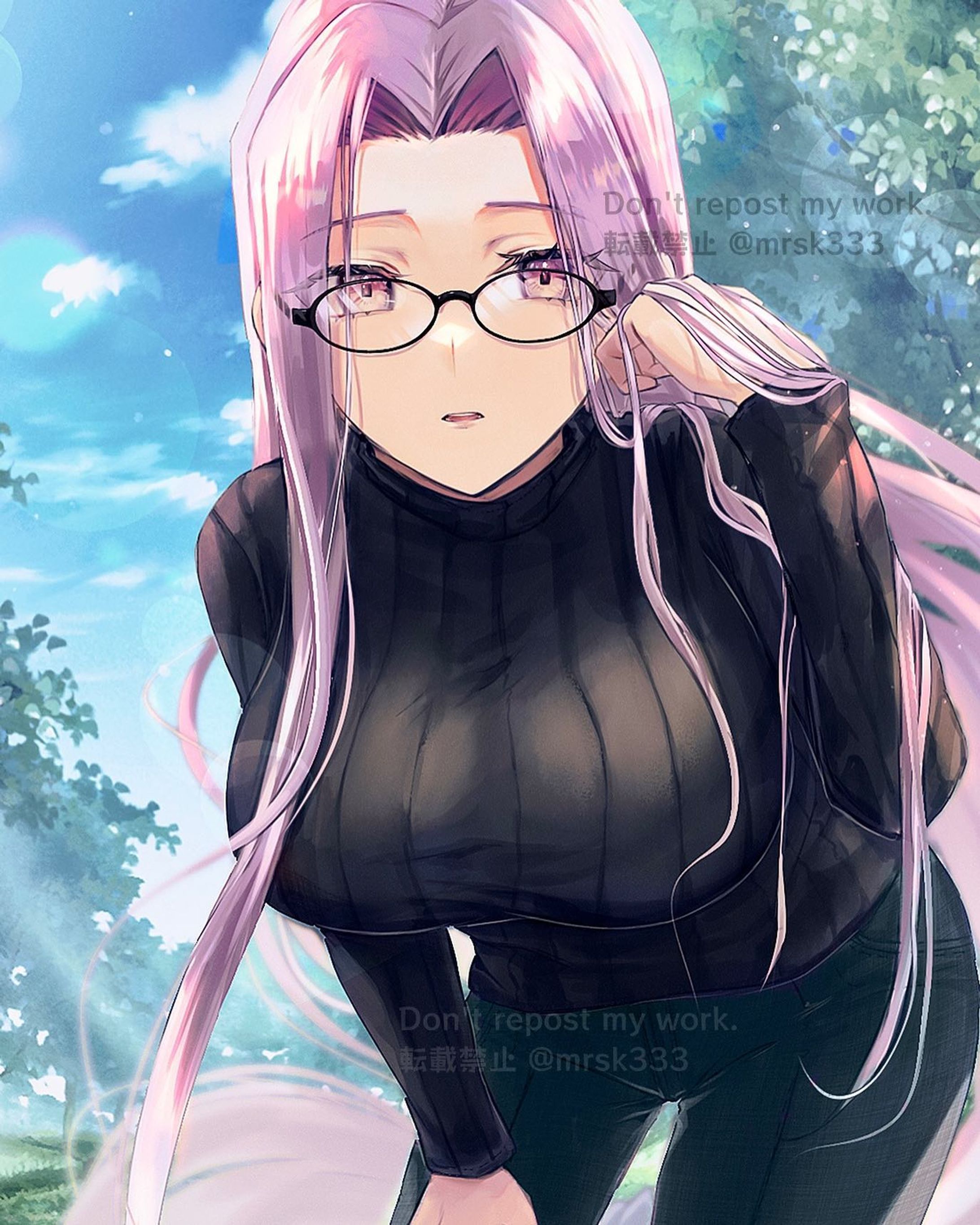 公園で声をかけられるシチュエーション #Fate #ライダー #rider #fatestaynight #メドゥーサ #イラスト #illustration #絵 #絵描きさんと繋がりたい #clipstudiopaint-1