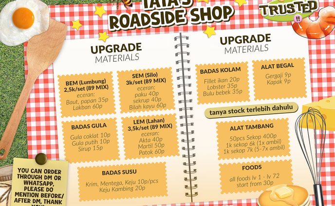 CUSTOMIZED PRICELIST HAYDAY