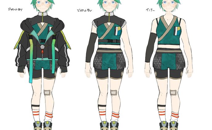 マツキユウ様　キャラクター衣装デザイン