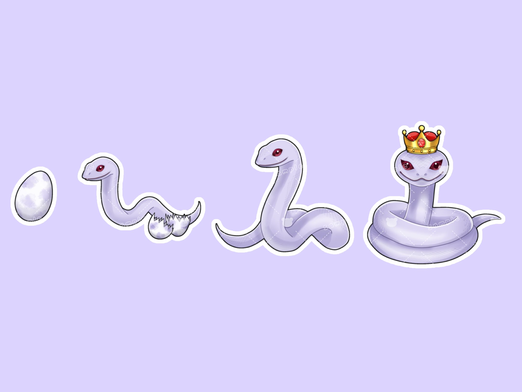 蛇影 零様 バッジイラスト-1