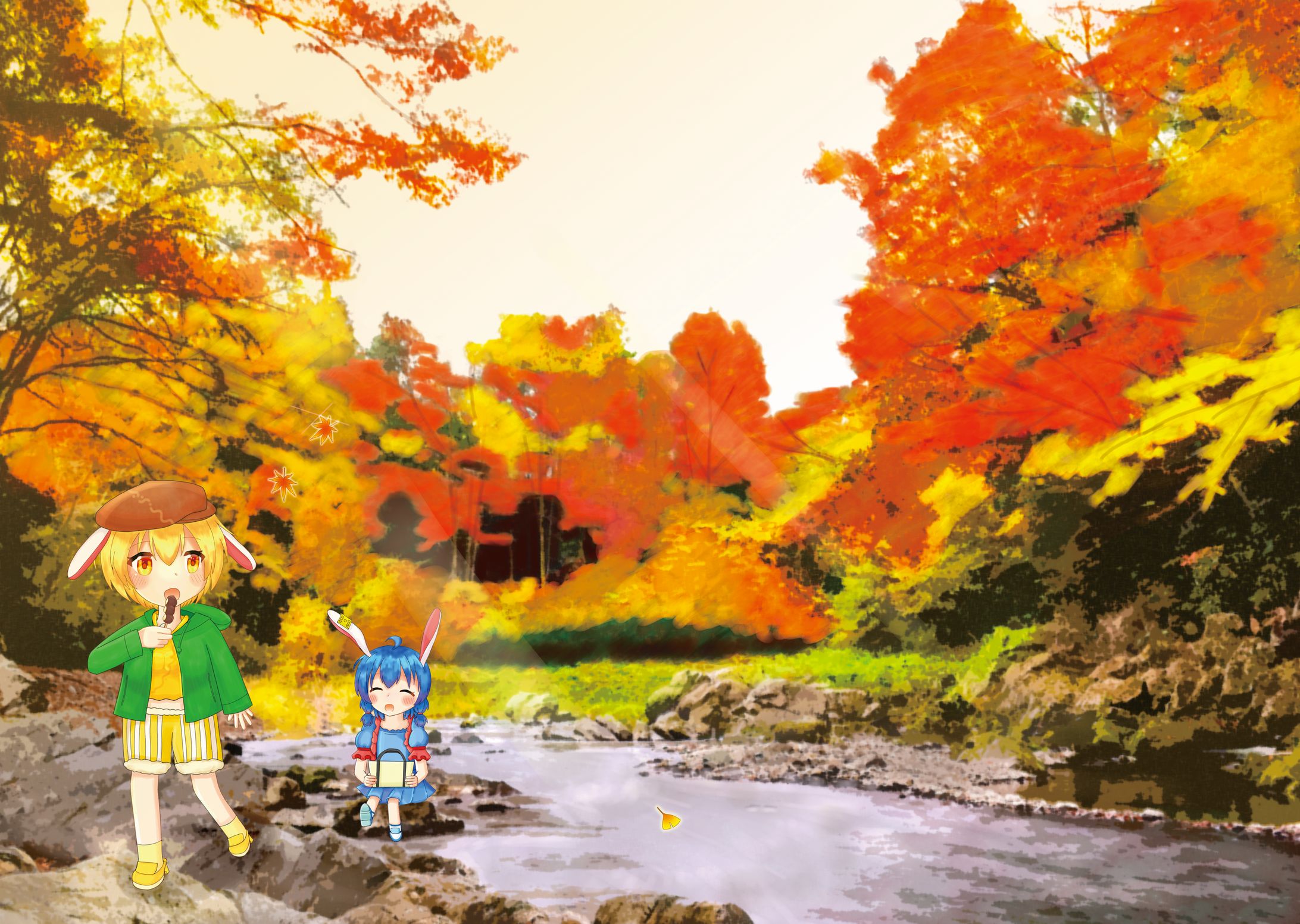 紅葉狩りあおりんご-1