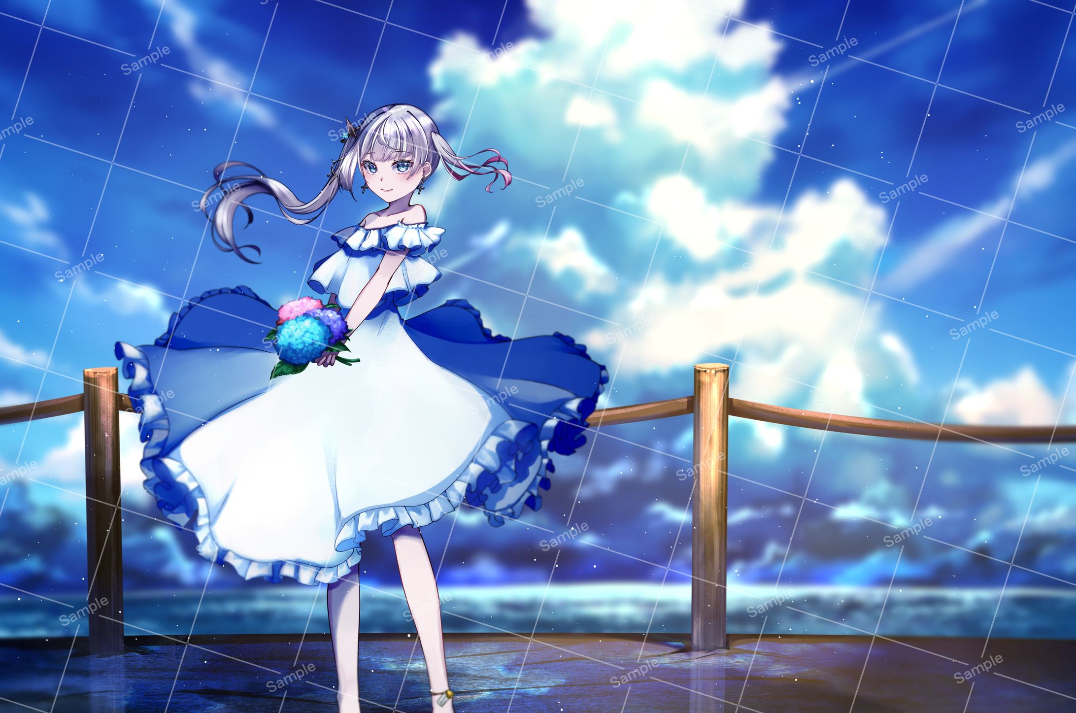 【ボカデュオ2024】ハイドレンジア　MVイラスト-1