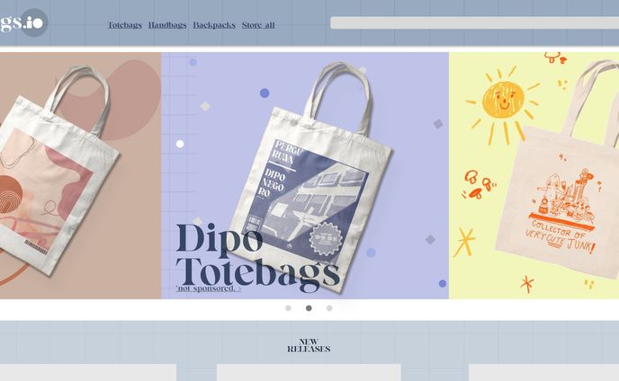 Baggs.io web design + logo 