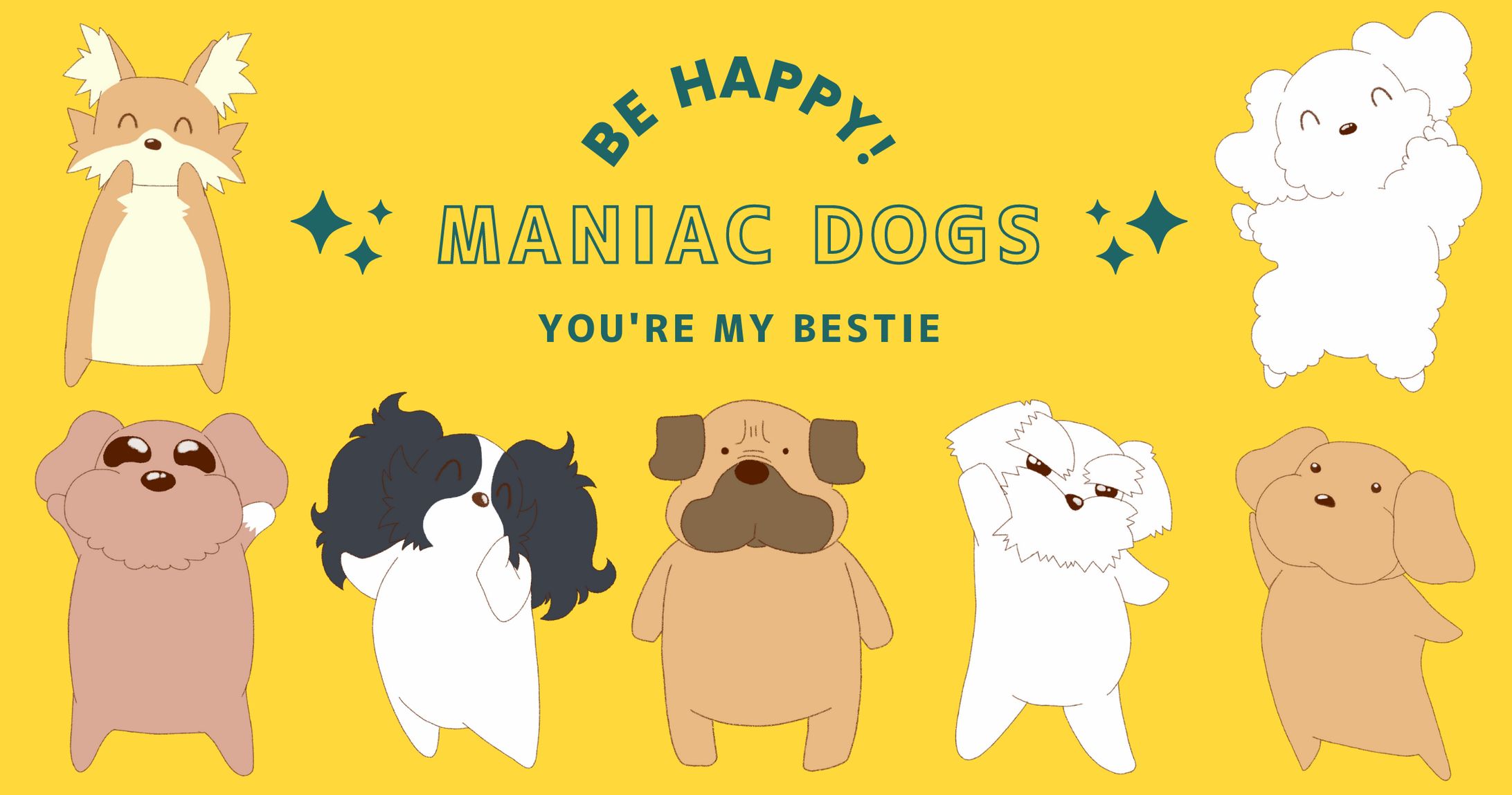 カトラリーケース用　MANIAC DOGS-1