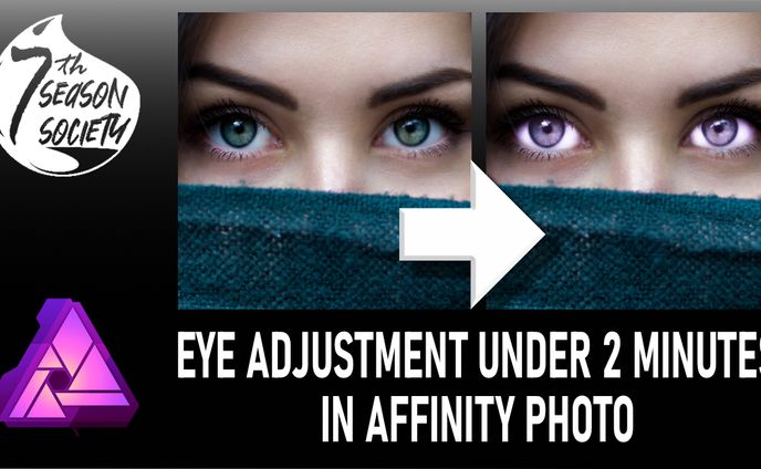 Affinity Photo Eye Adjustment YouTube Thumbnail