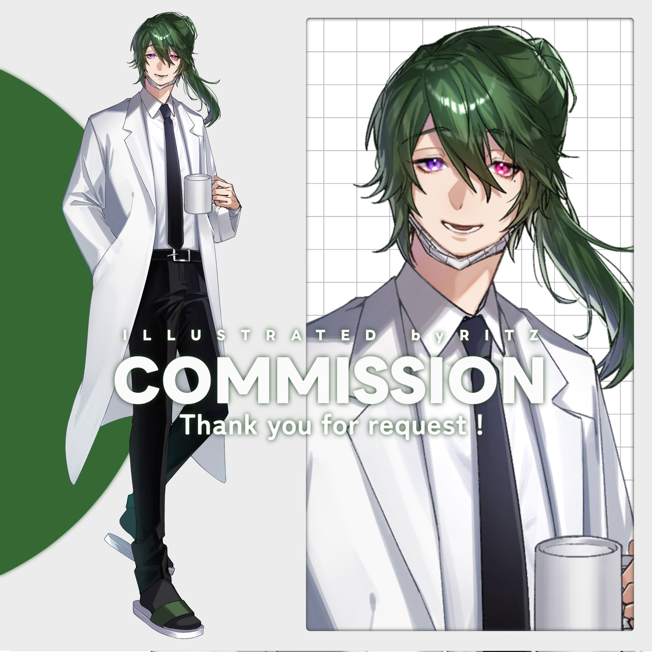 【ご依頼品】TRPG用 立ち絵制作 16-1