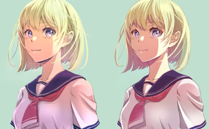 イラストタッチ　比較