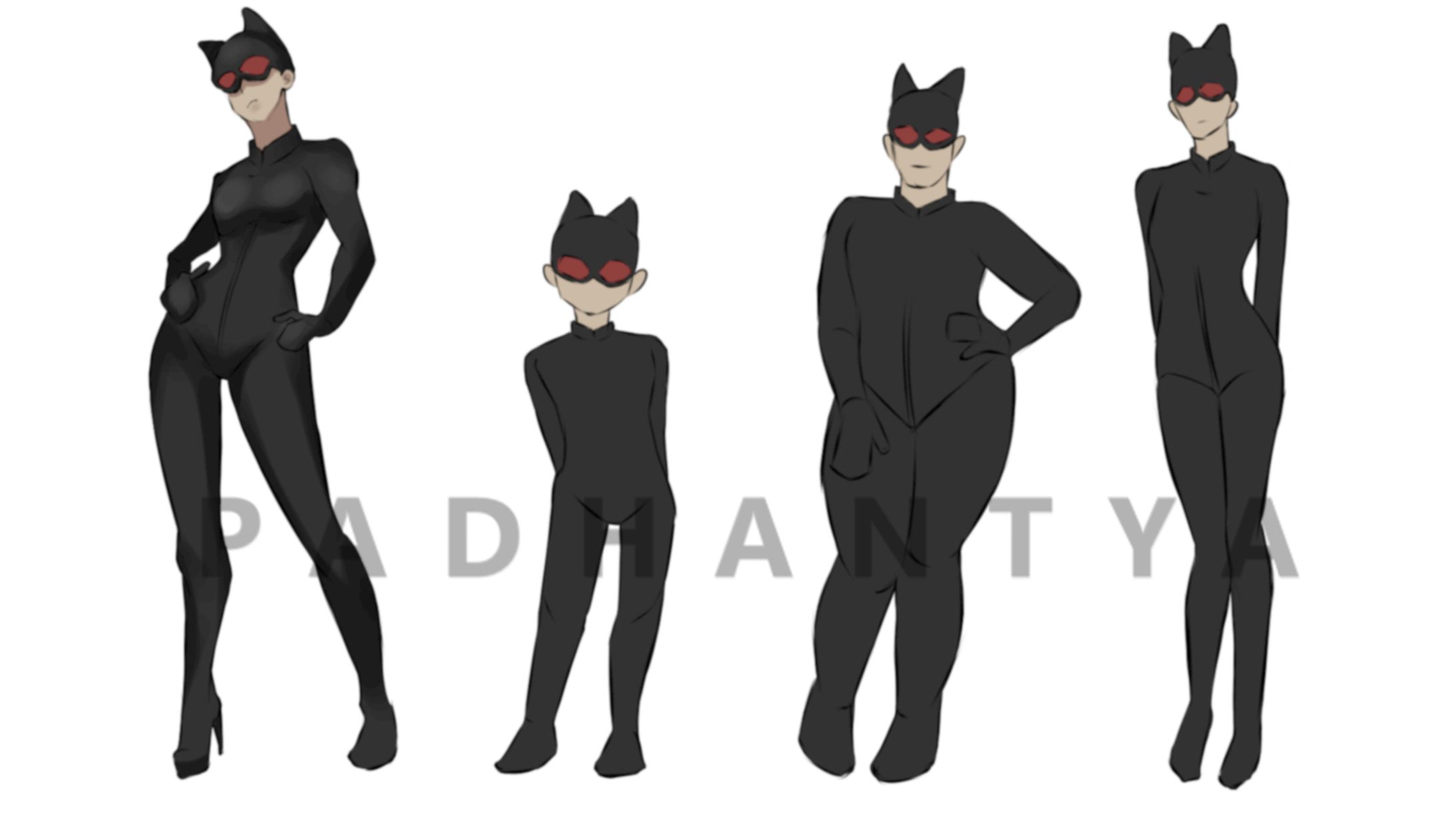 Cat Women Breakdown Character Design-1