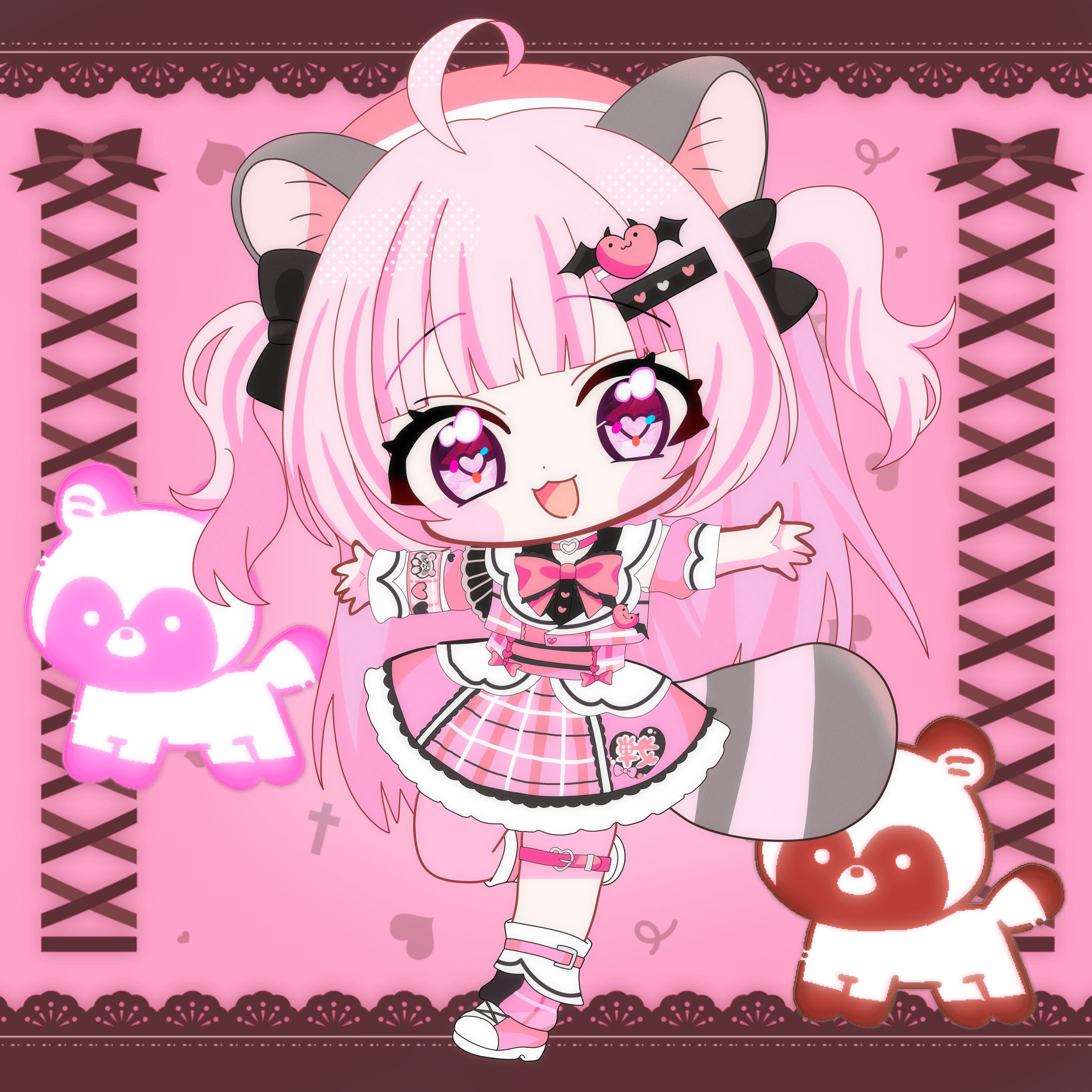 ミニキャラの有償ご依頼・背景デザイン-1