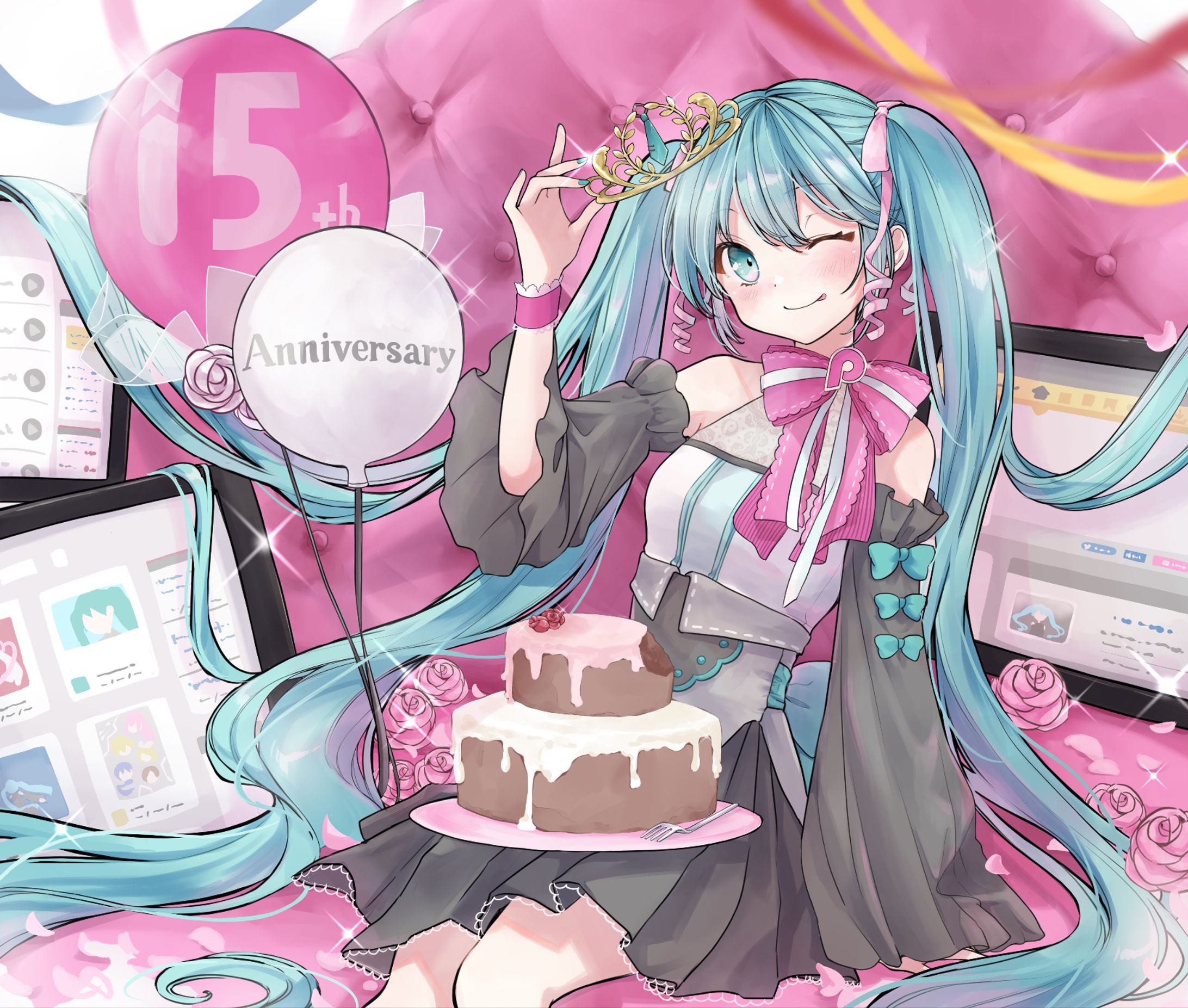 【contest】2022年 みんなで祝おう！ピアプロ15周年お祝いコラボ 〈優秀賞受賞〉-1