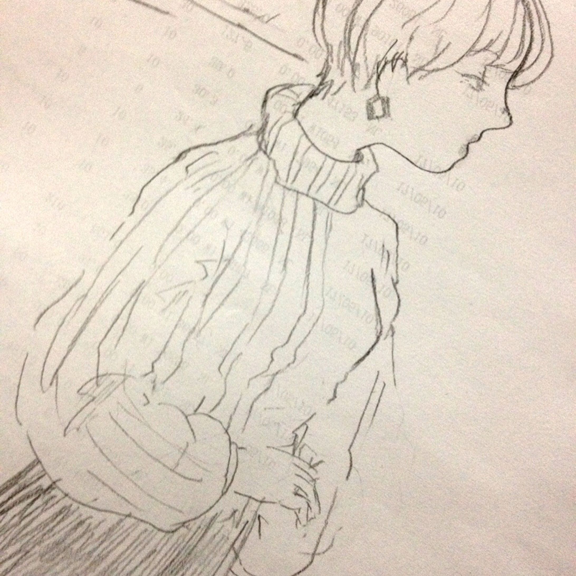 ラフ。  #アナログイラスト #イラスト #鉛筆画-1