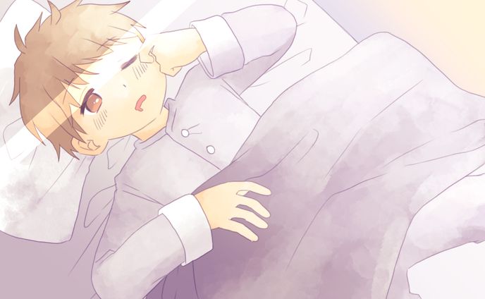 目覚める少年(ラフ)
