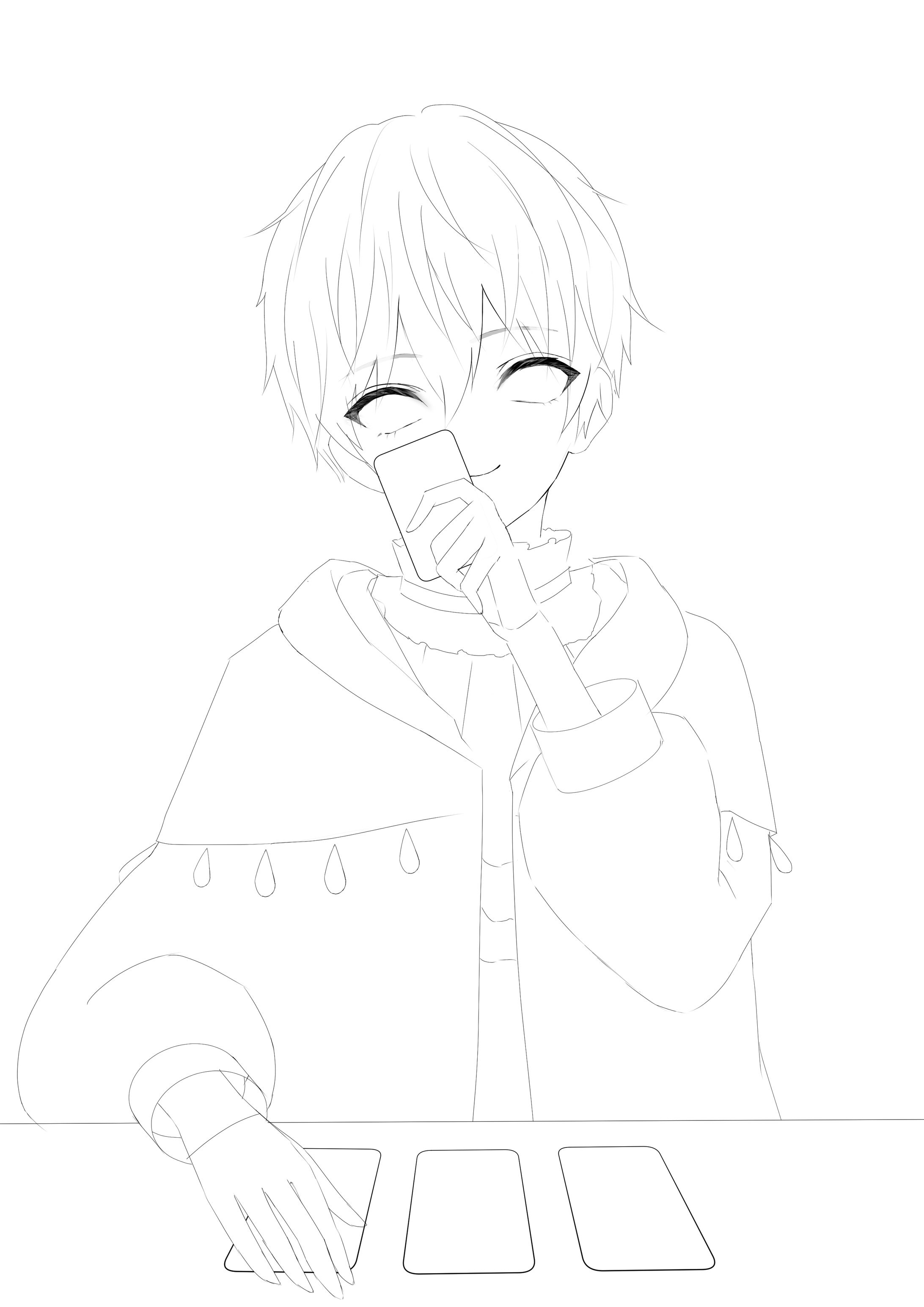 オリジナルイラスト：ロイくん/タロット配信イラスト-1