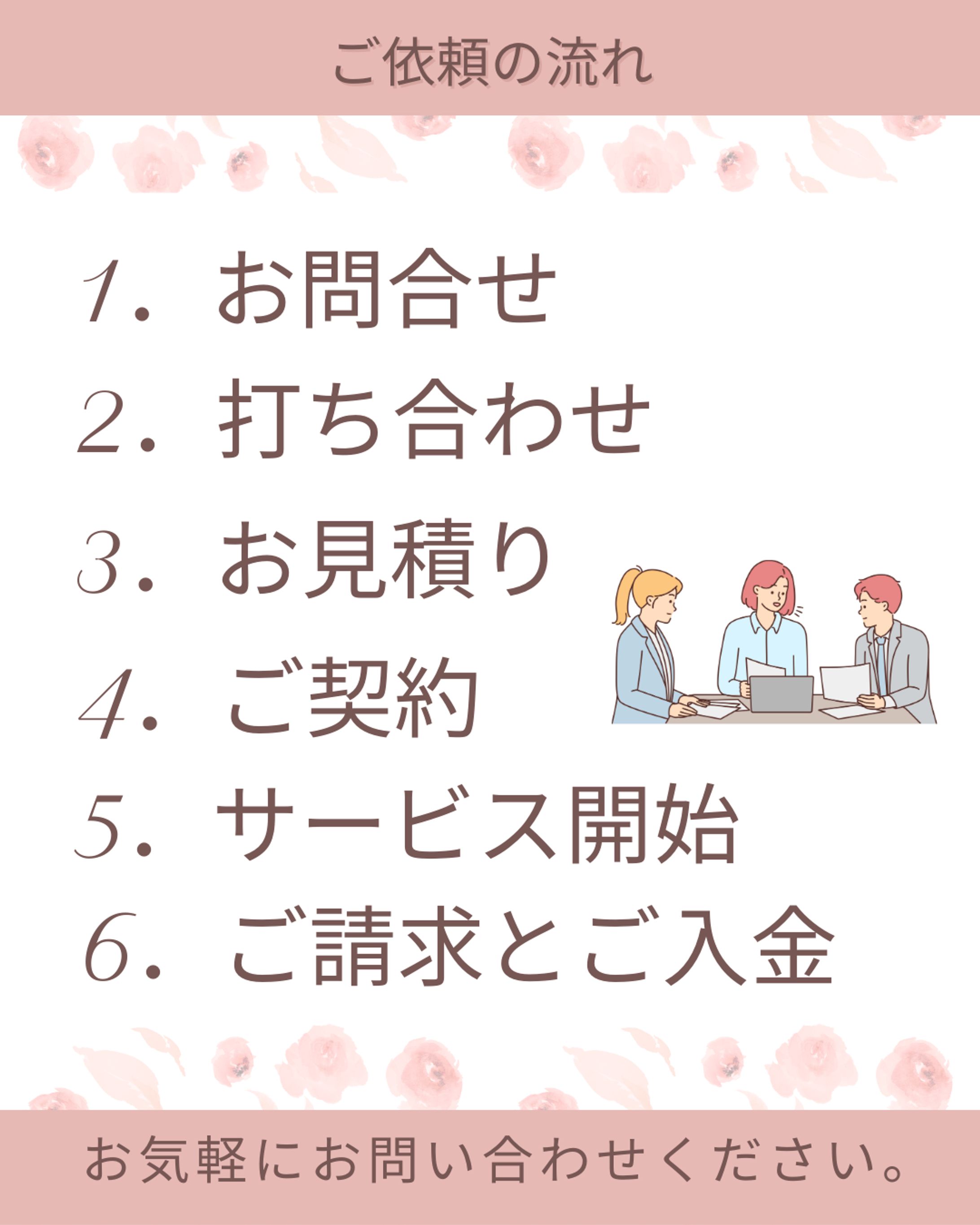 ご依頼の流れ-1