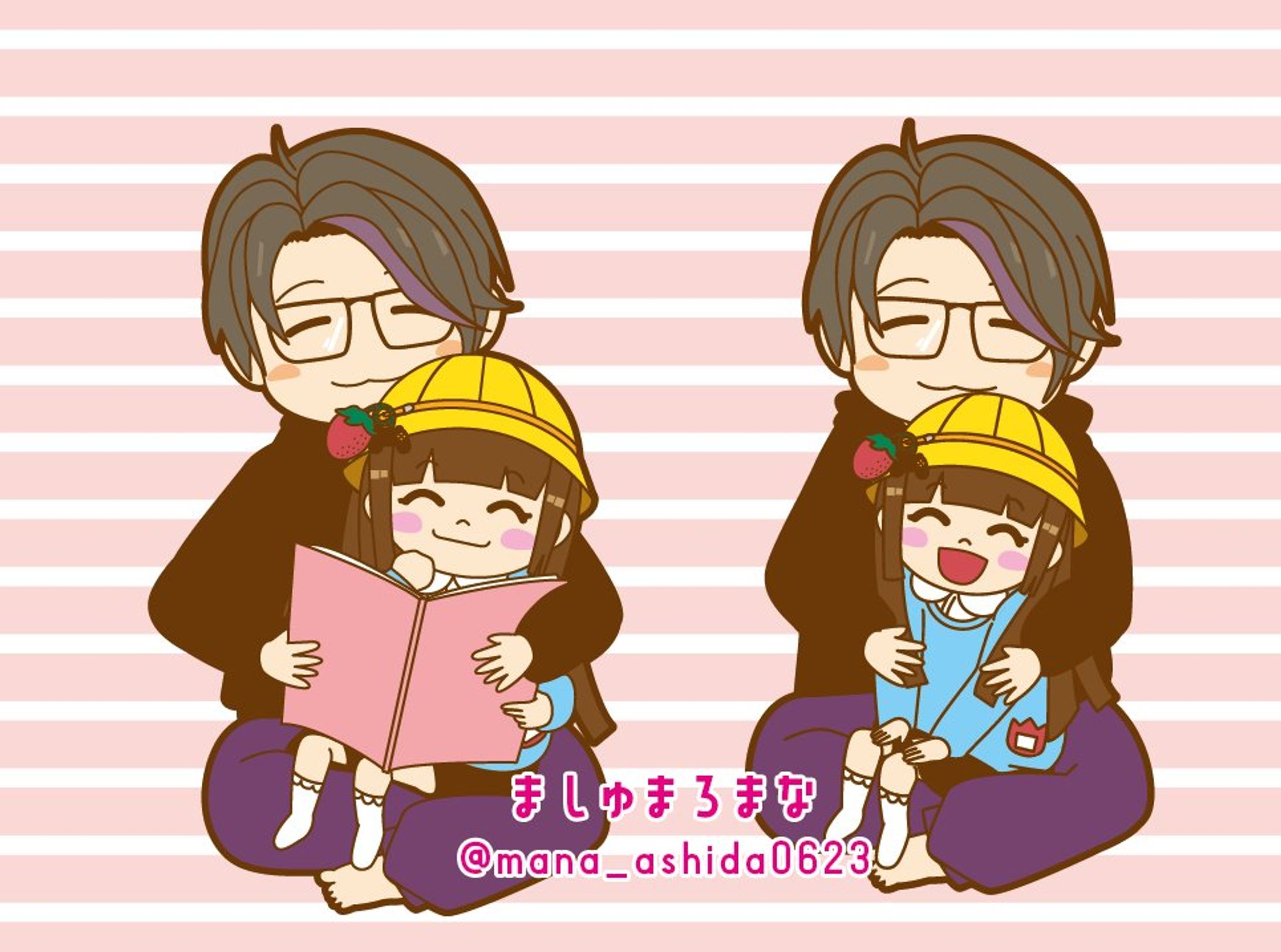 ましゅまろまなちゃん　イラスト-1