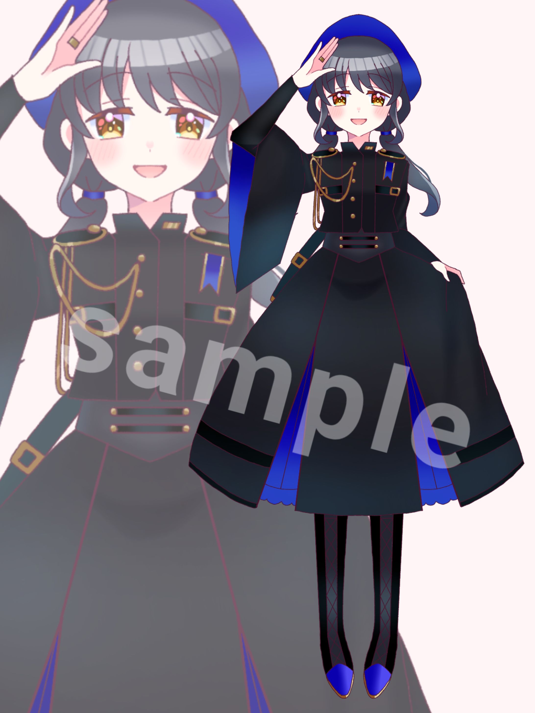 依頼絵:TRPG用の立ち絵⑤※戦闘差分あり-1