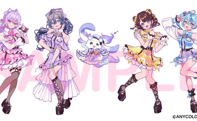 にじさんじ いずれ菖蒲か杜若様オリジナル曲『無理すぎ♡オタクハート』MVイラスト