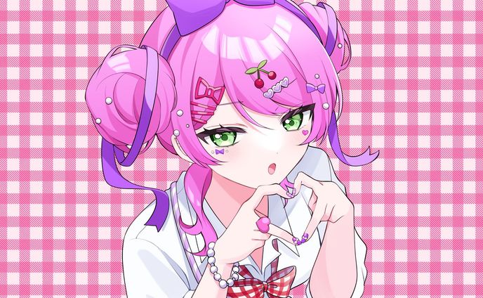 リリぴ様　「チェリーポップ」歌ってみたMV用イラスト