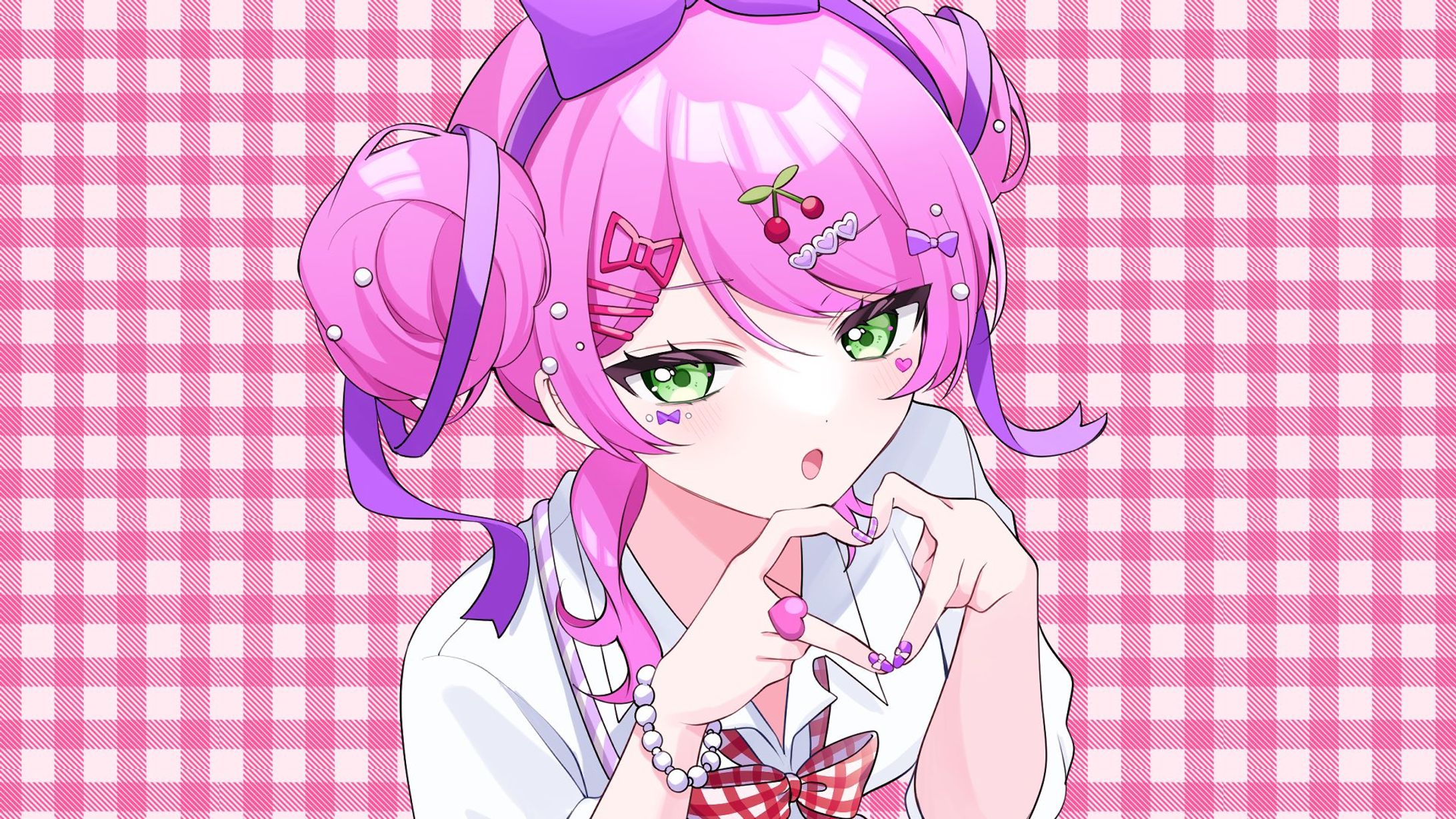 リリぴ様　「チェリーポップ」歌ってみたMV用イラスト-1