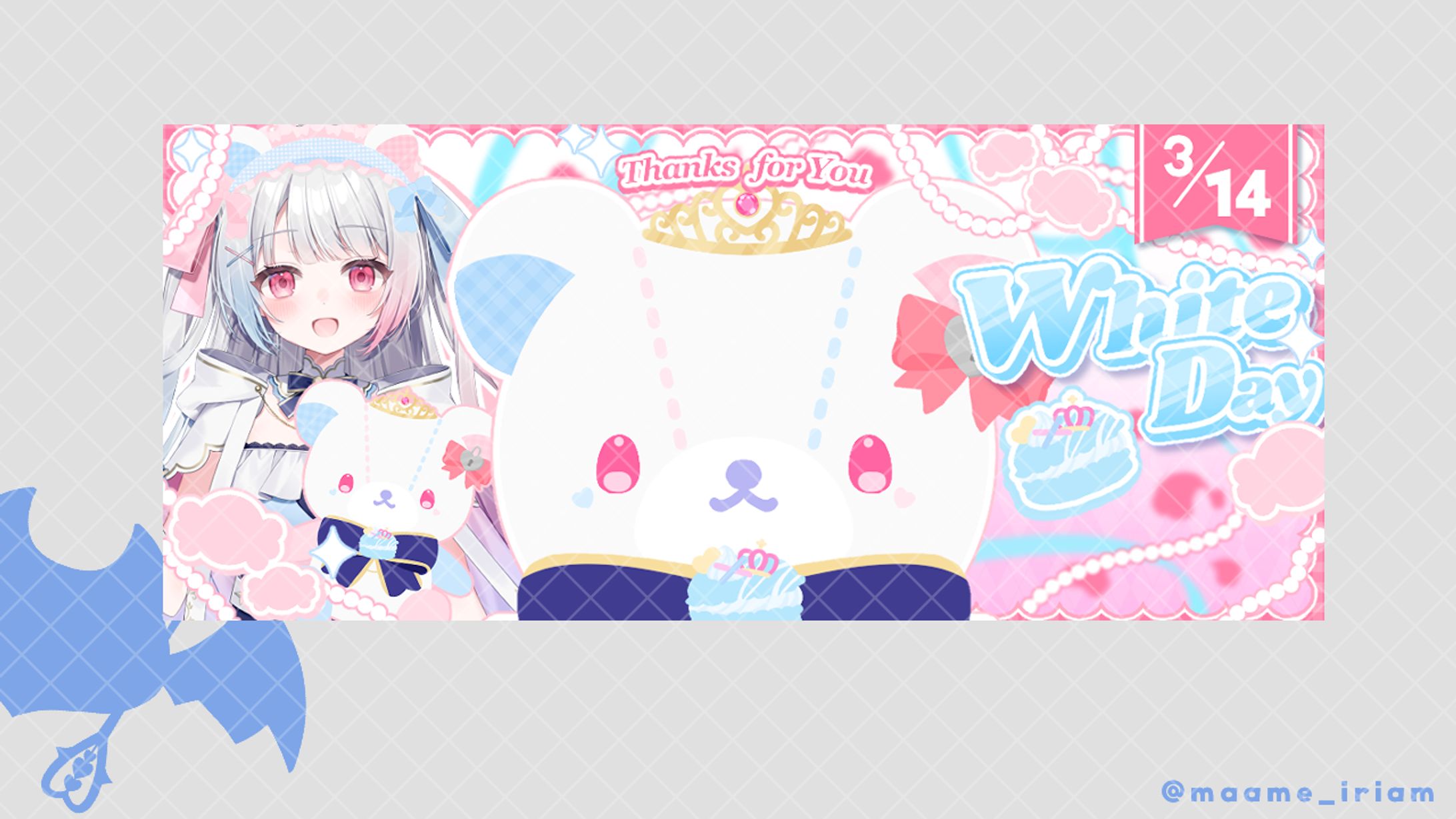 くまマカロン量産企画　ヘッダー　叶愛 様-1