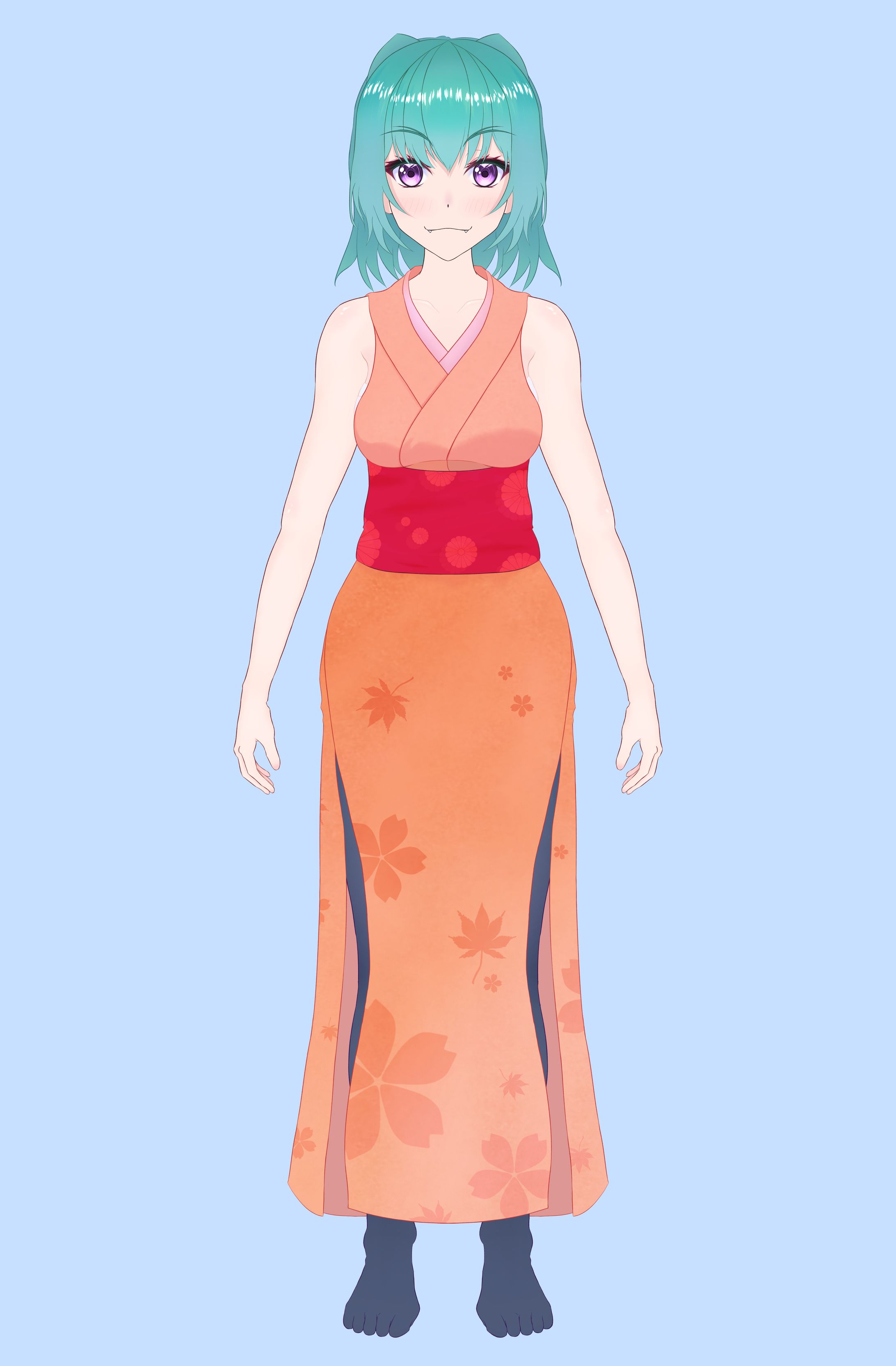 あまのん Live2D用 立ち絵-1