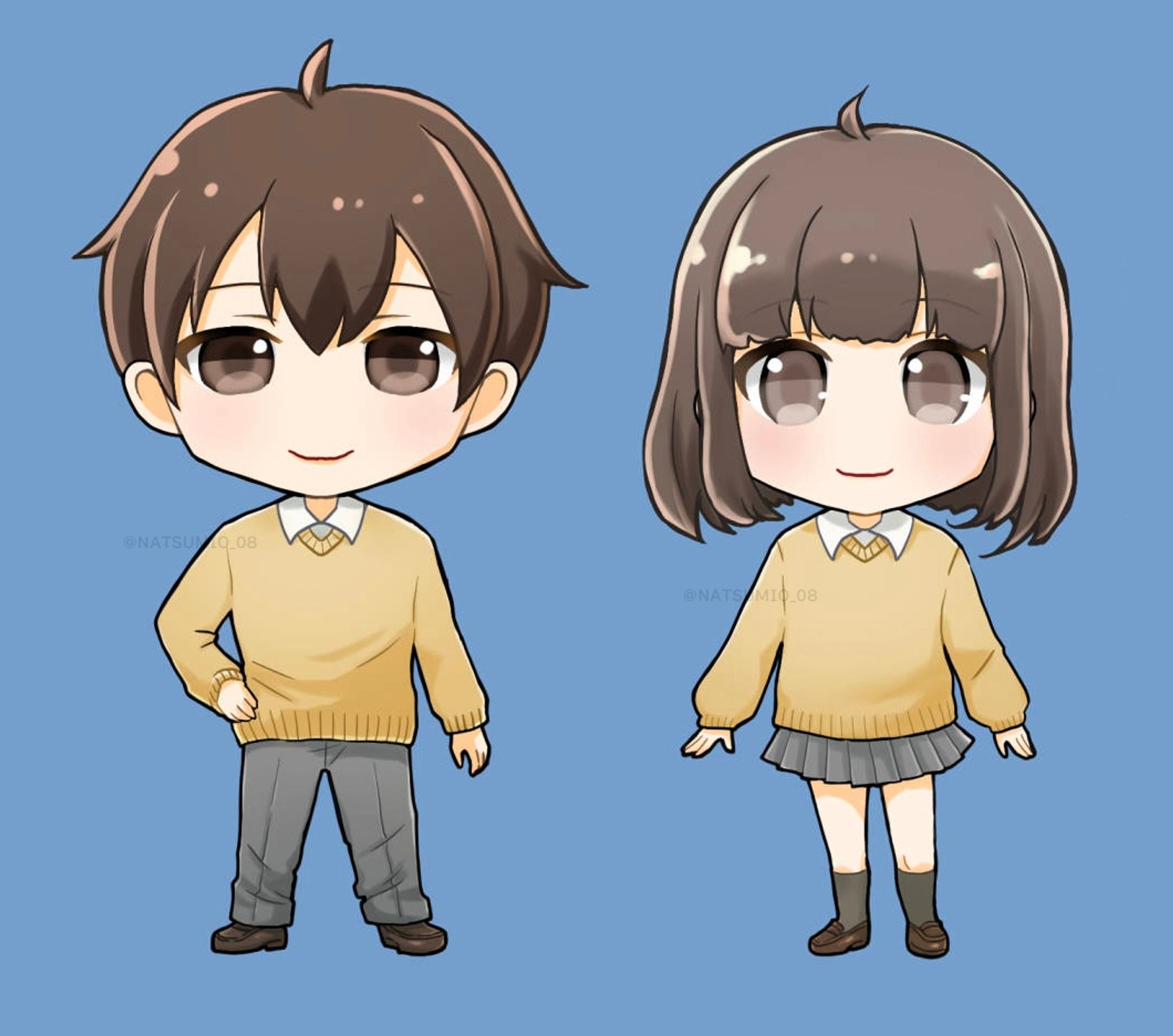 ミニキャラ_男の子と女の子-1