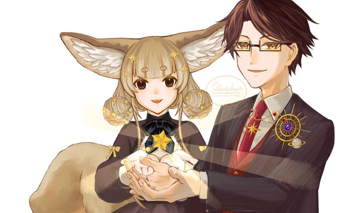 バストアップ：星守紅矢様・星守ちせ様ご依頼