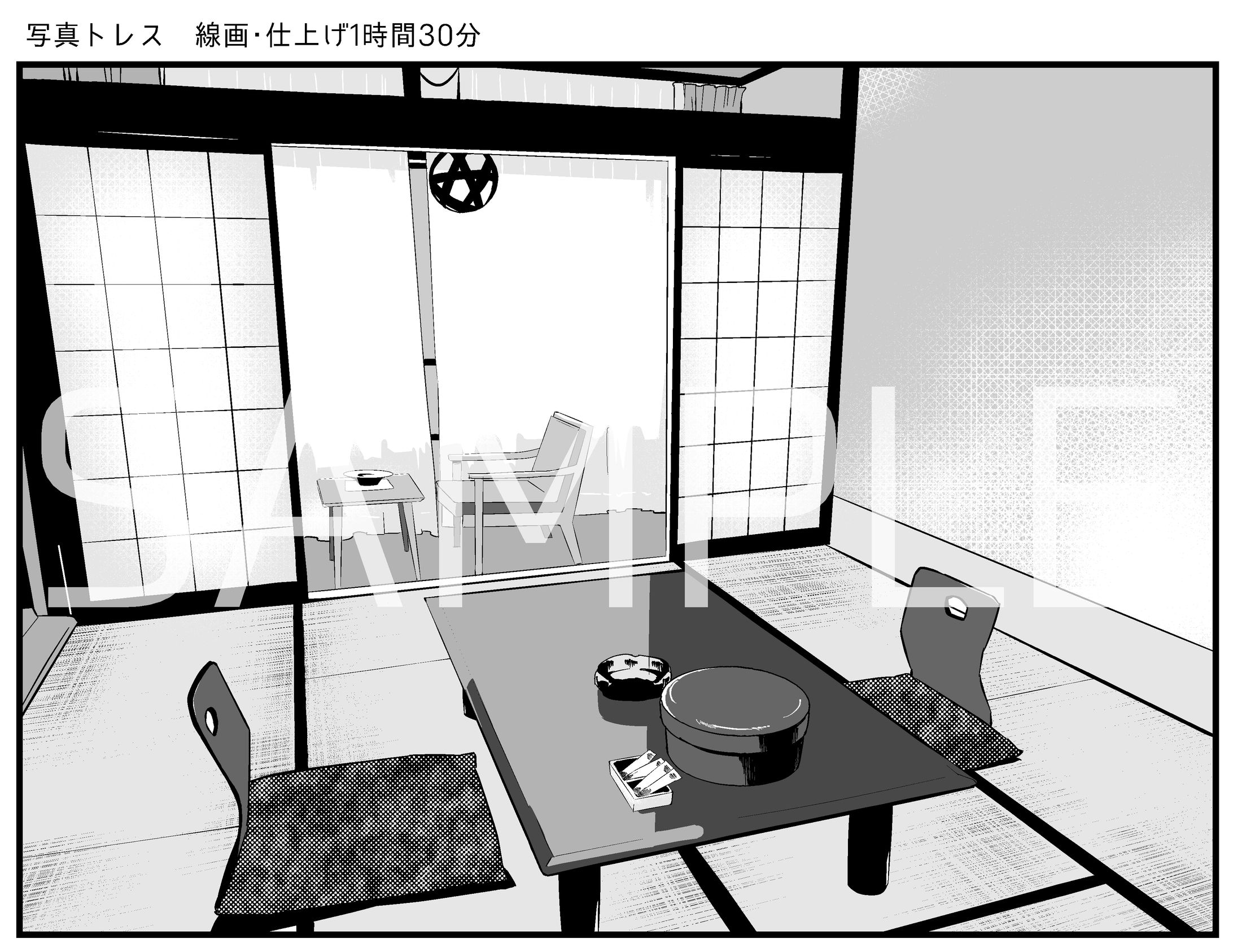 漫画背景サンプル-1