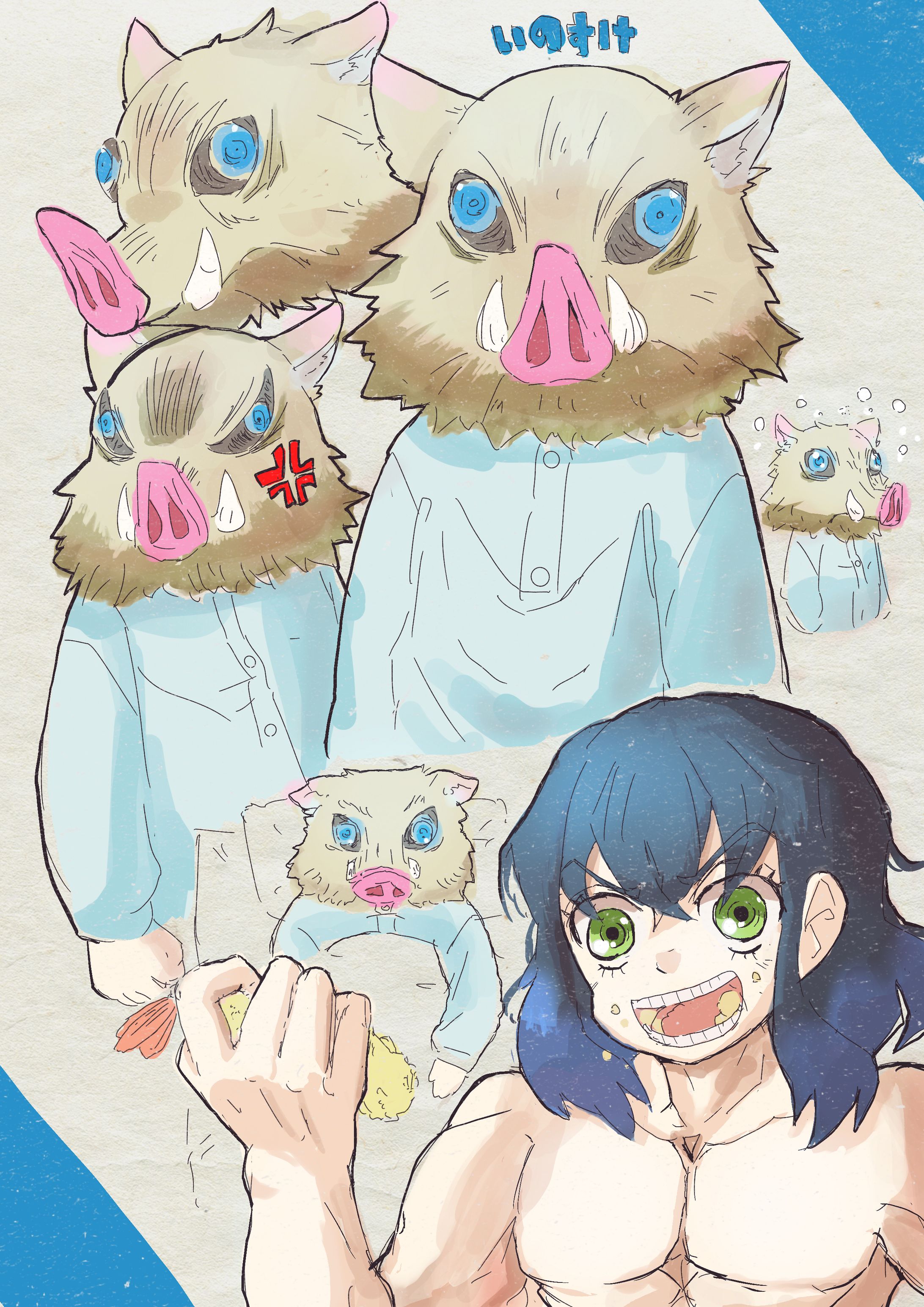 二次創作 鬼滅の刃 イラスト-1