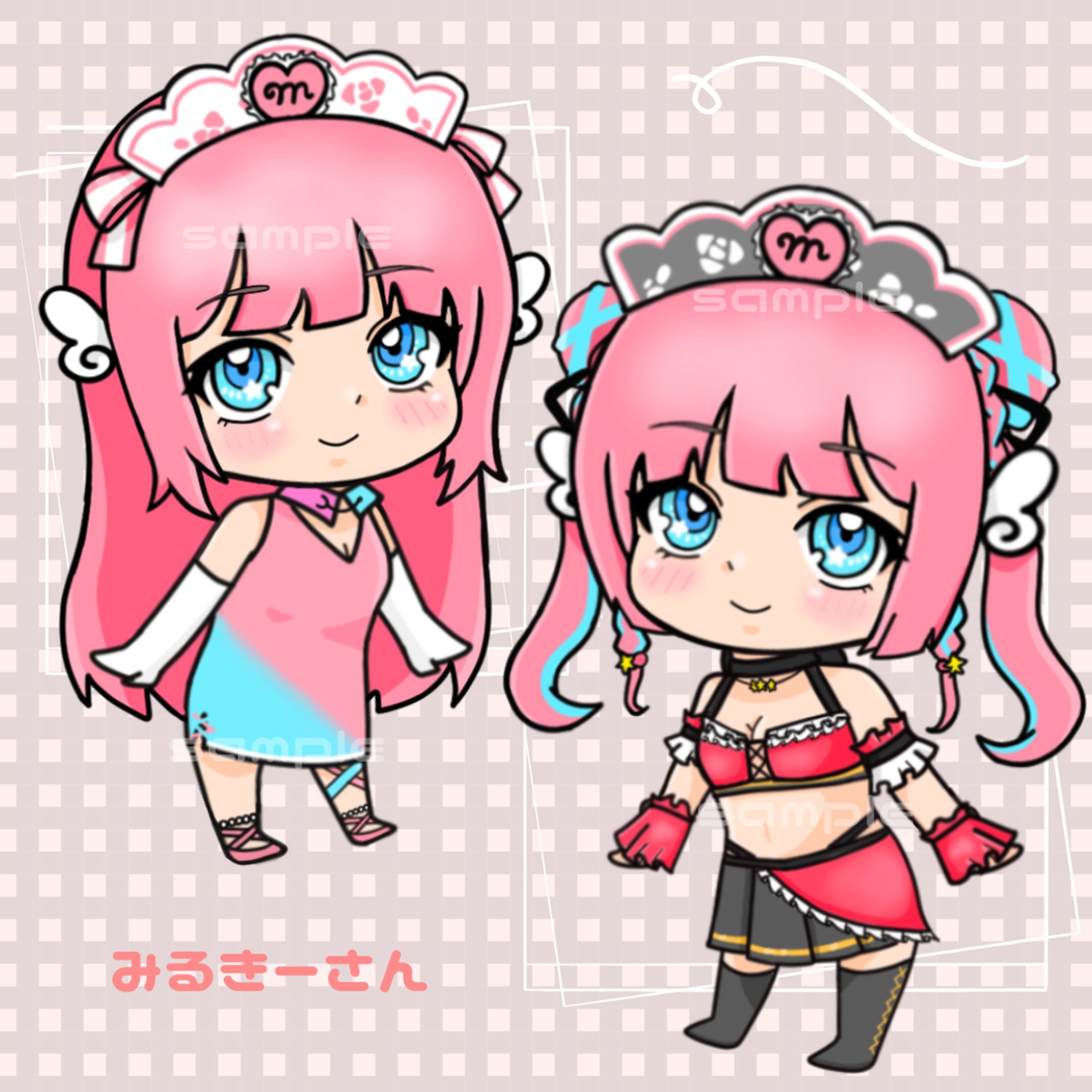 デフォルメイラスト / みるきーさん-1