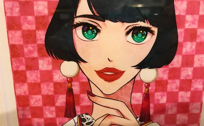 『新春！魅惑の女性画展』
今年初の展示会参加です。題は『色とりどり』
#illastration #digitalillustration #exhibition #original #merryartgallery別館