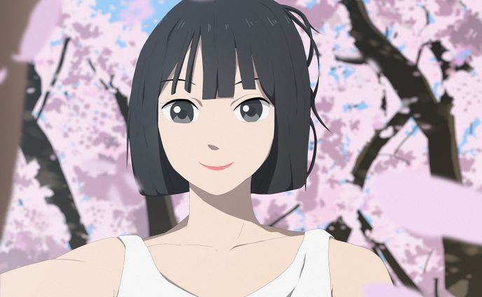 Girl with sakura