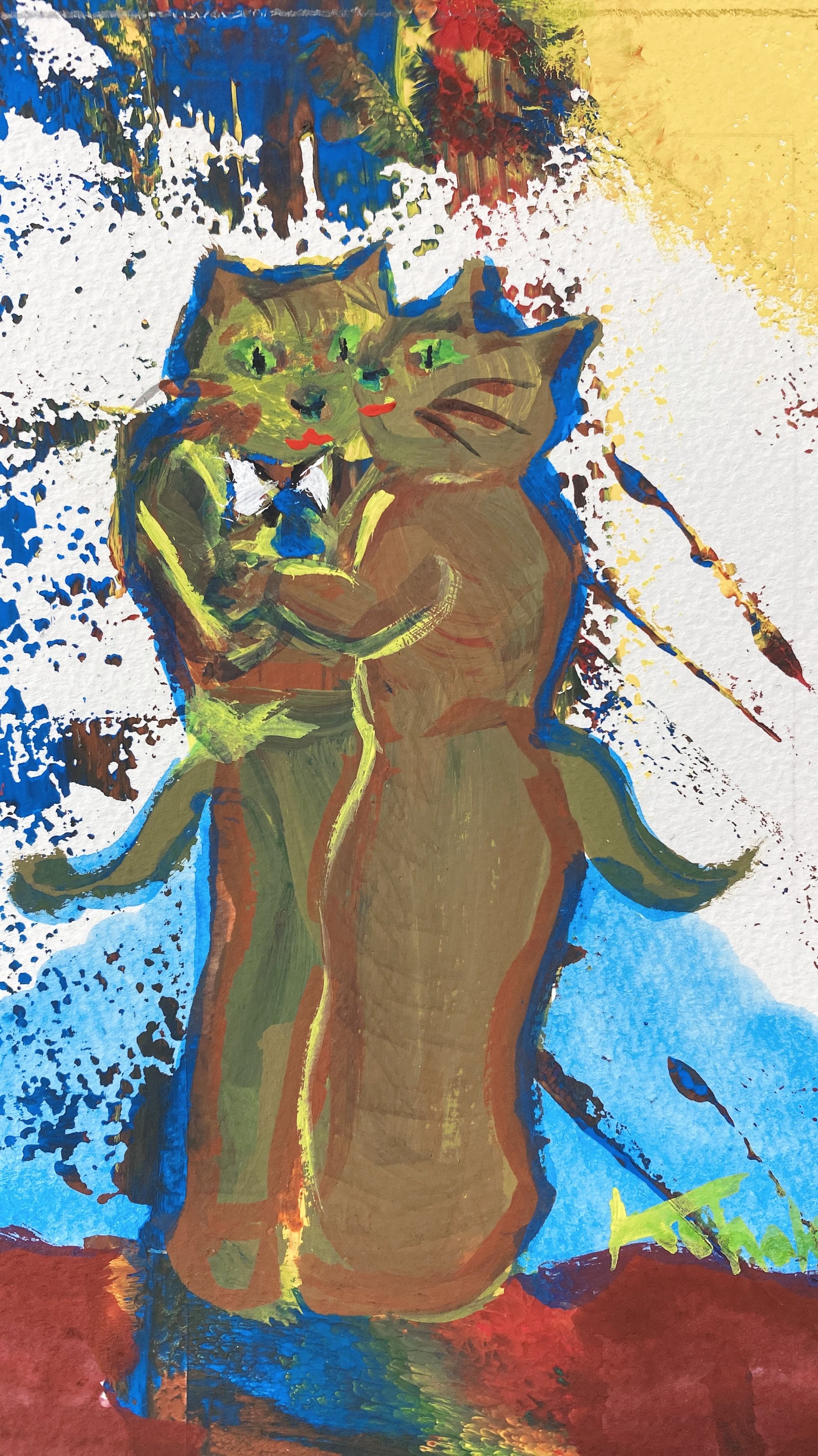 猫たちのダンス-1