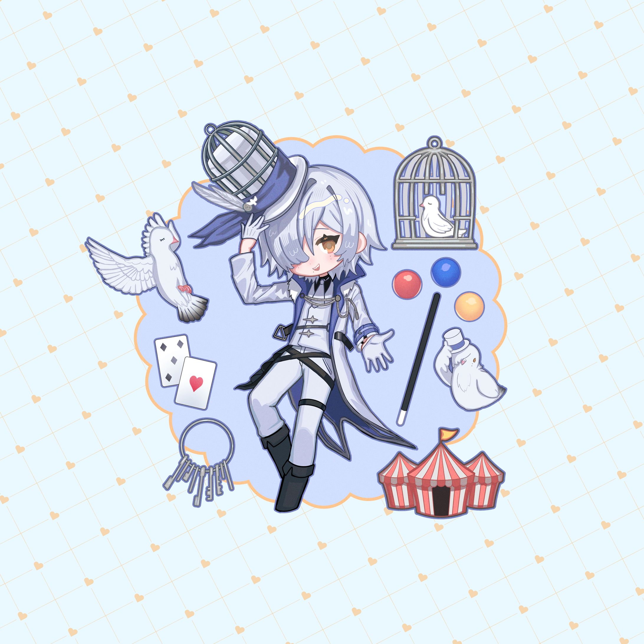 【鏡界のファンタジーランド】グッズイラスト-1