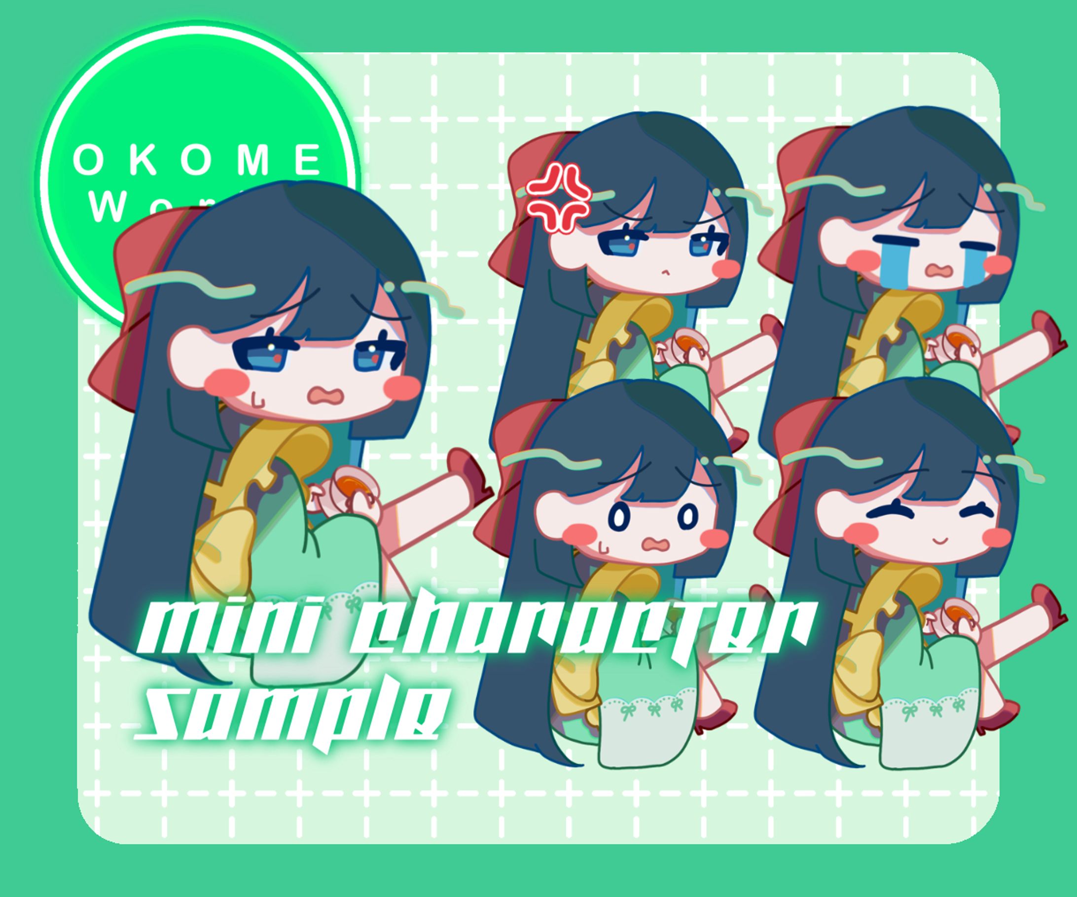 表情差分付きSDイラスト-1