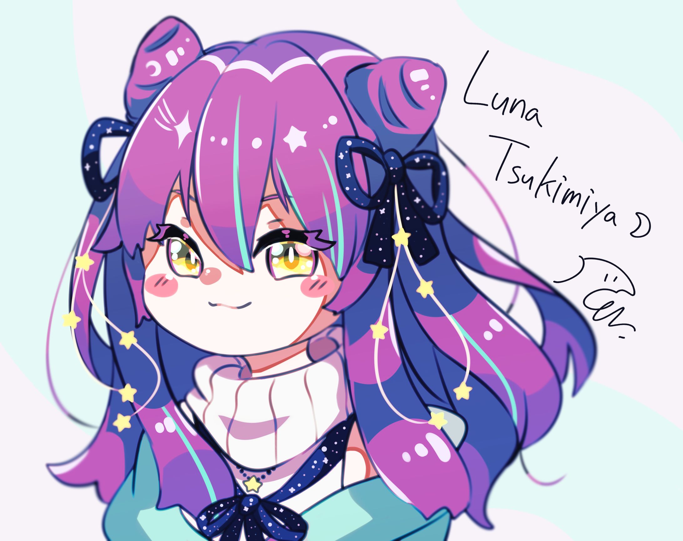 【無償企画】デフォルメ（線画あり）＿月見夜るな様-1