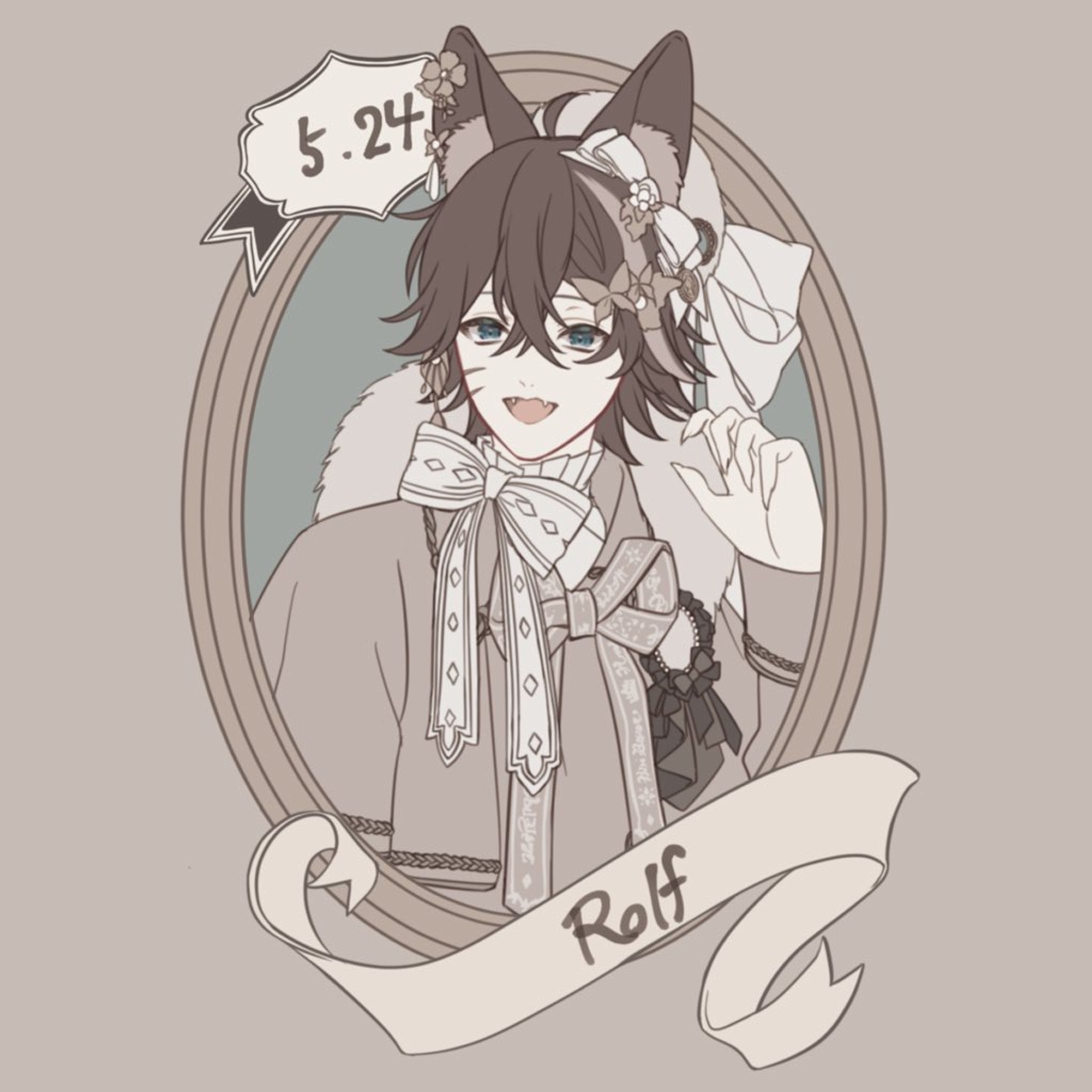 自創作キャラクターの誕生日イラスト-1