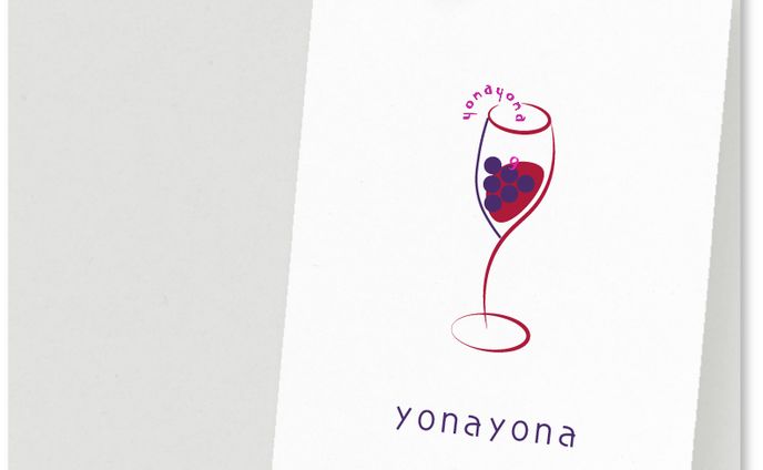 ワインバー「yonayona」ロゴデザイン