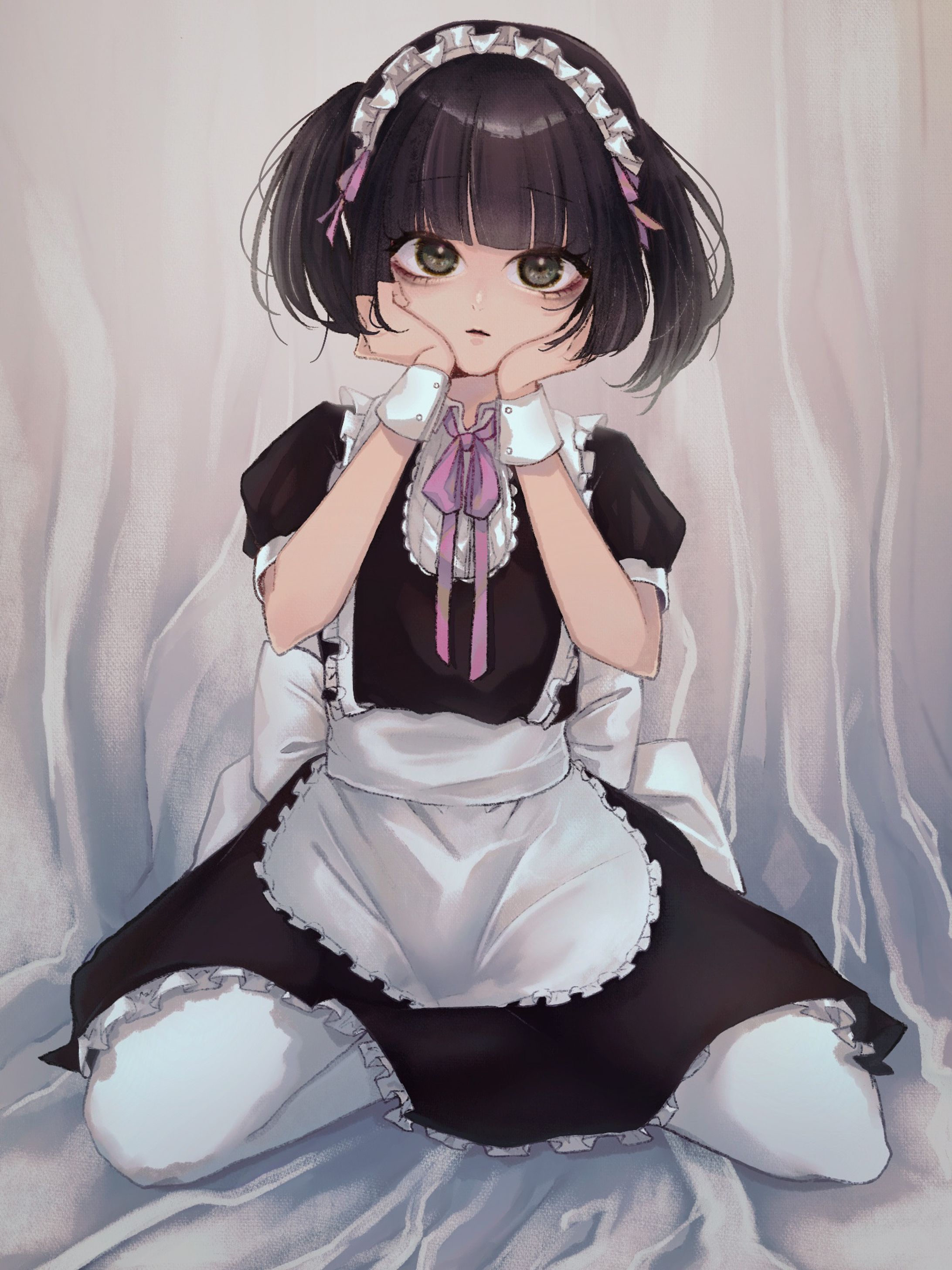 メイド服の女の子 創作-1