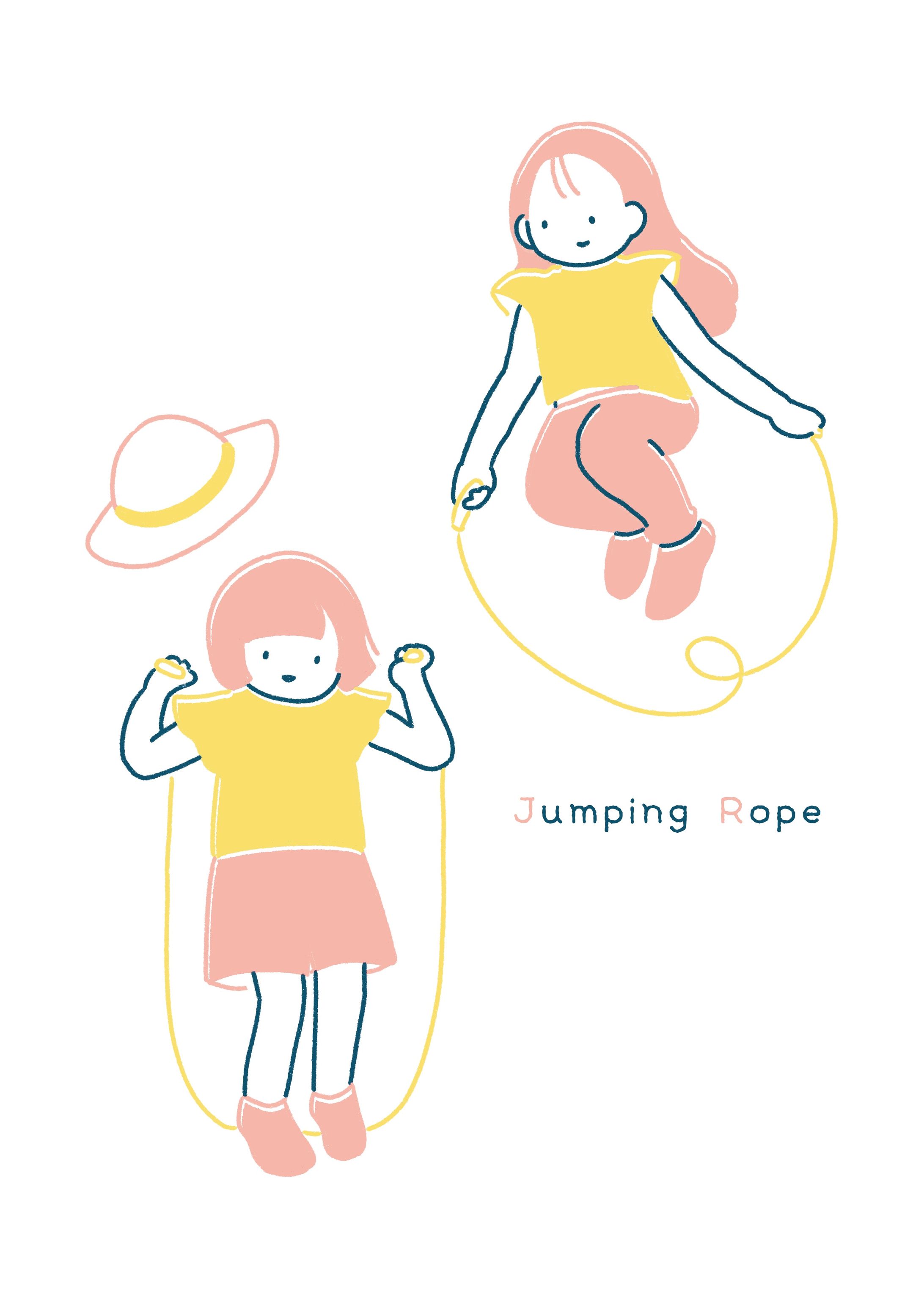 なわとびをする子どもたち-1