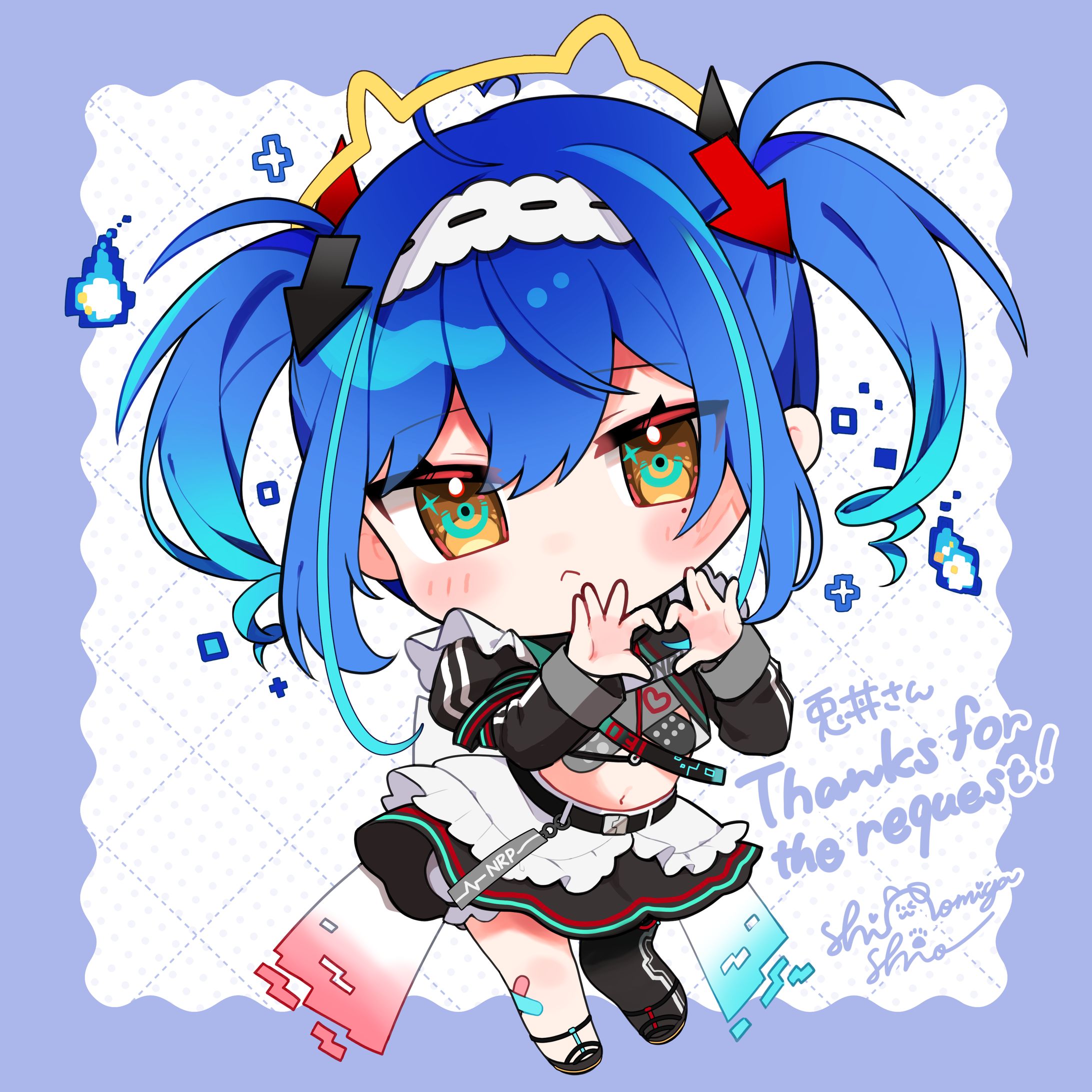 【skeb】餅付ぬるぽ様SDイラスト-1