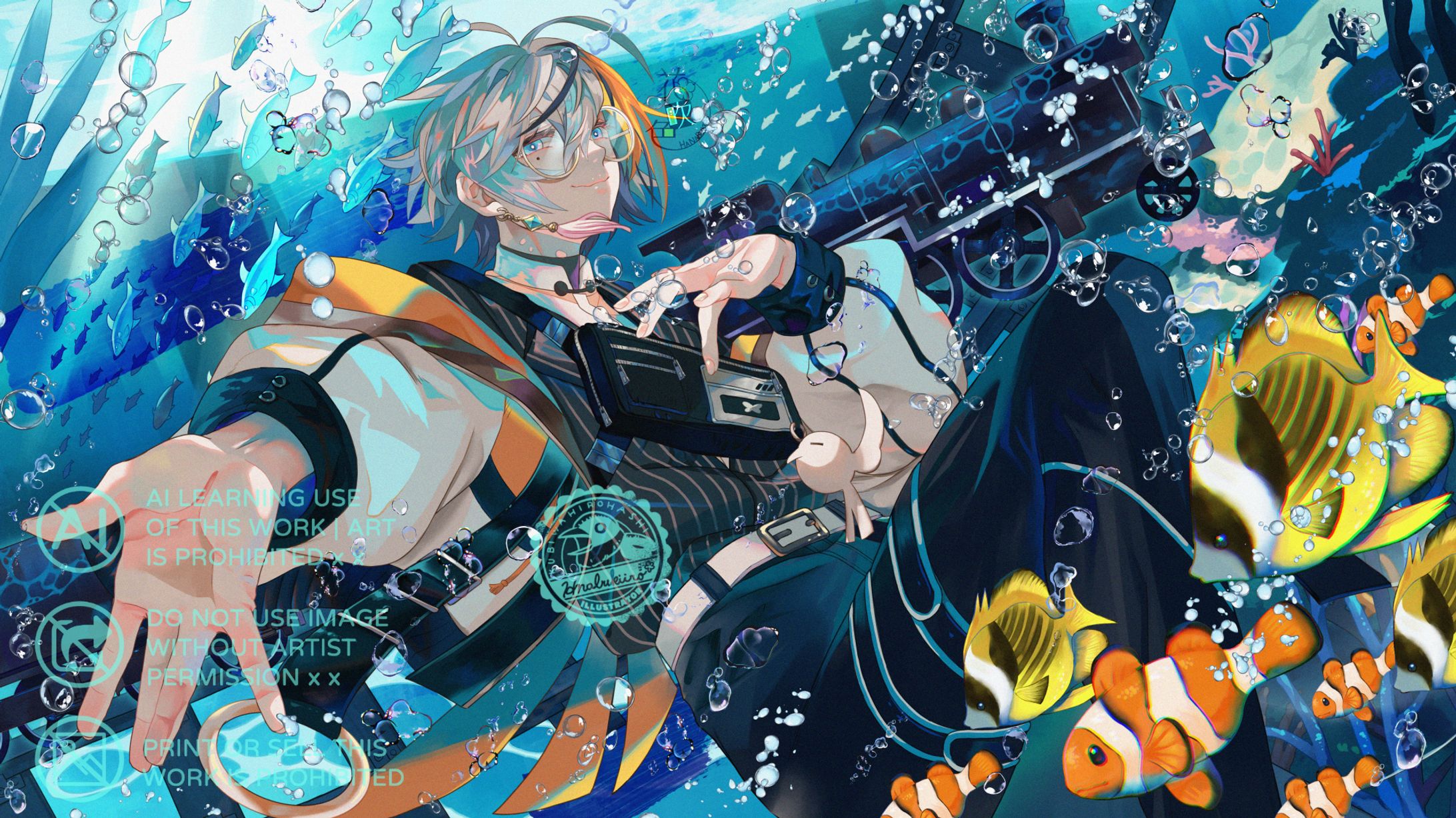 【メーヨウ様】「ウミユリ海底譚」MVイラスト-1