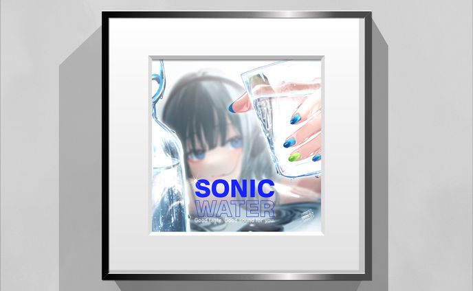 Room97様 / 「SONIC WATER」ジャケットイラストレーション制作