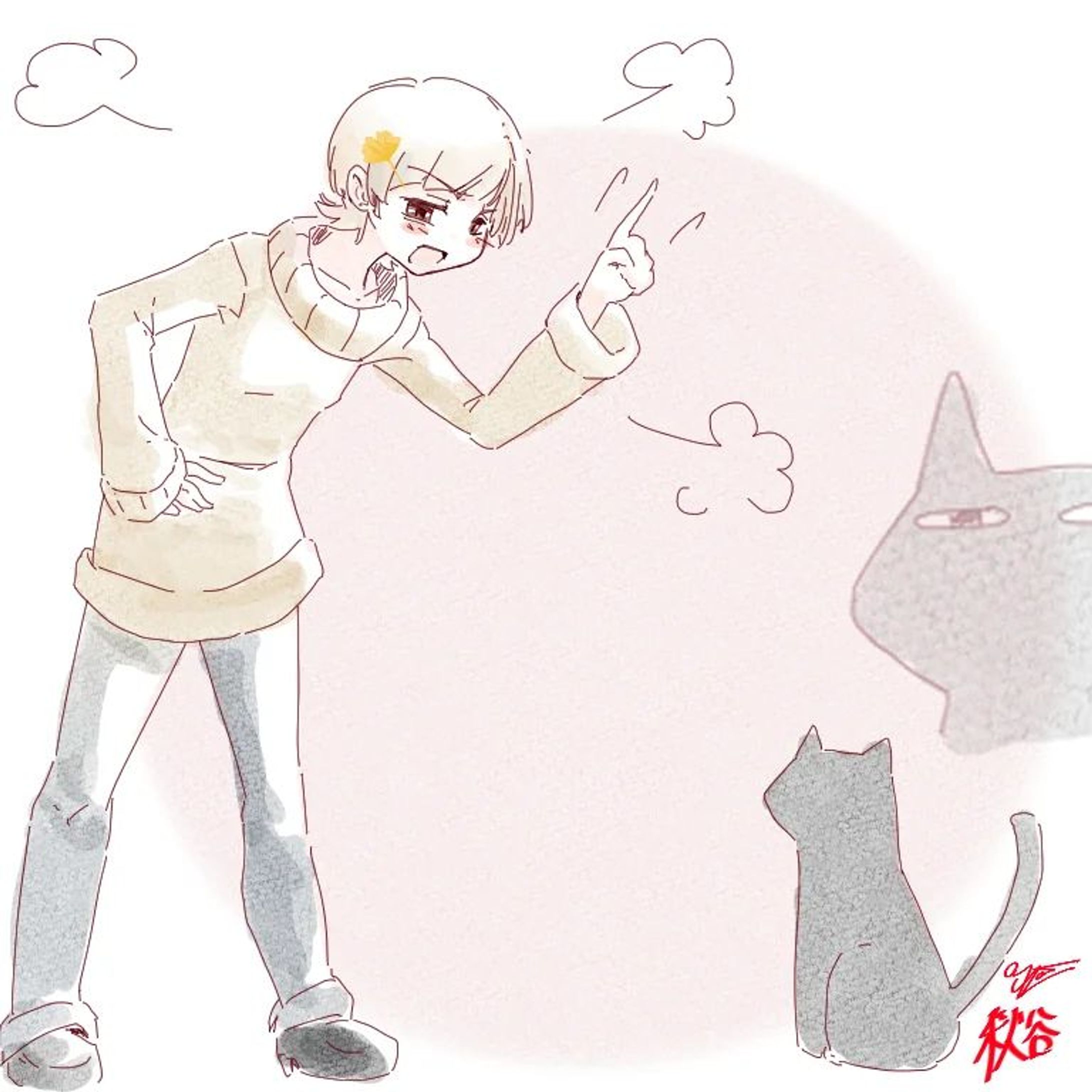 #spoon  #イラスト  #猫  #黒猫  #絵描き-1