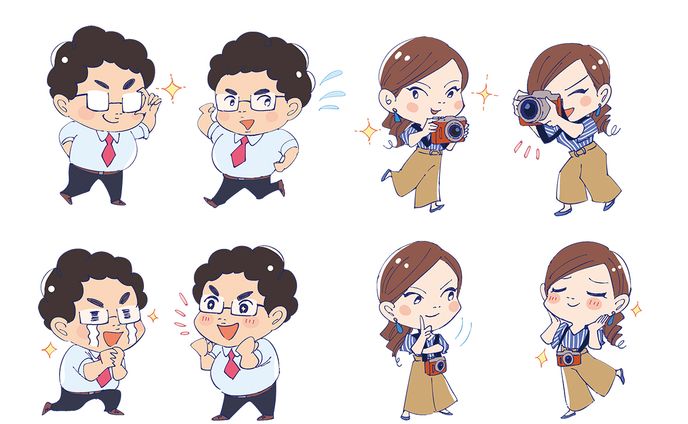 2018、キャラクターイラスト