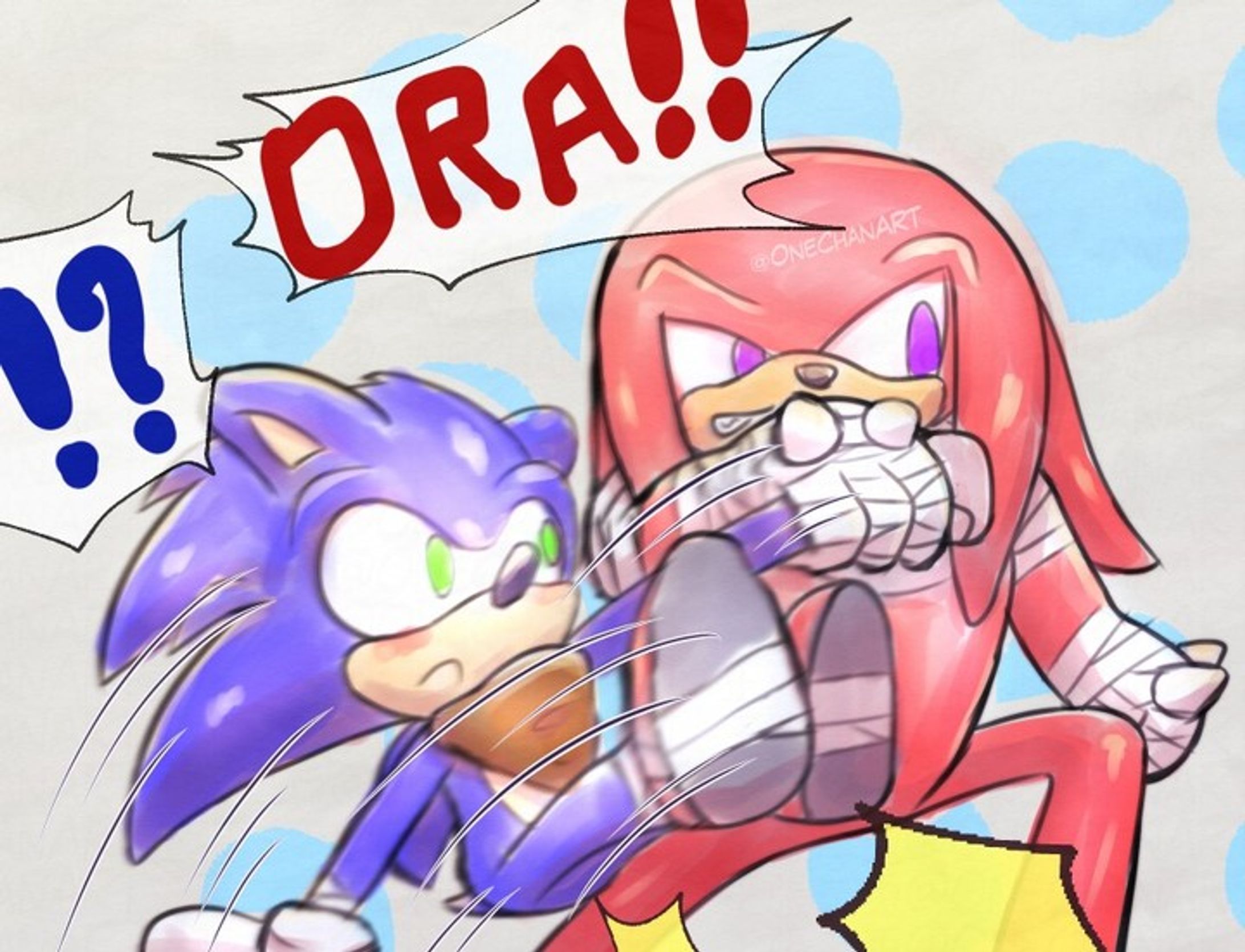 sonknux week Day 1 - Fight

#Sonknux #Sonuckles #Knuxonic #SonicTheHedgehog #KnucklesTheEchidna #sonicfanart #sonknuxweek #sonicboom #boomsonknux-1