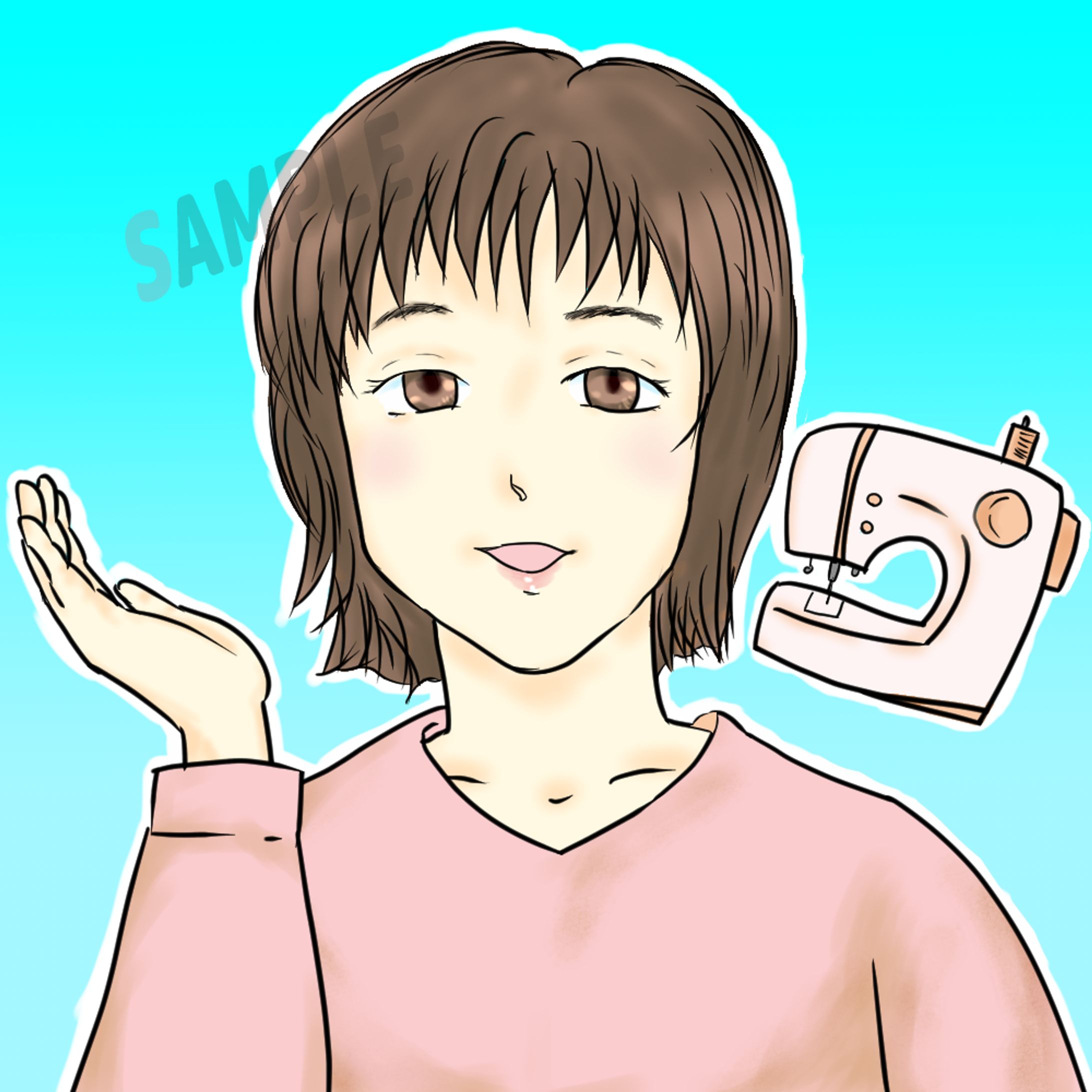【ご依頼実績】ハンドメイド作家（SNSアイコン）-1